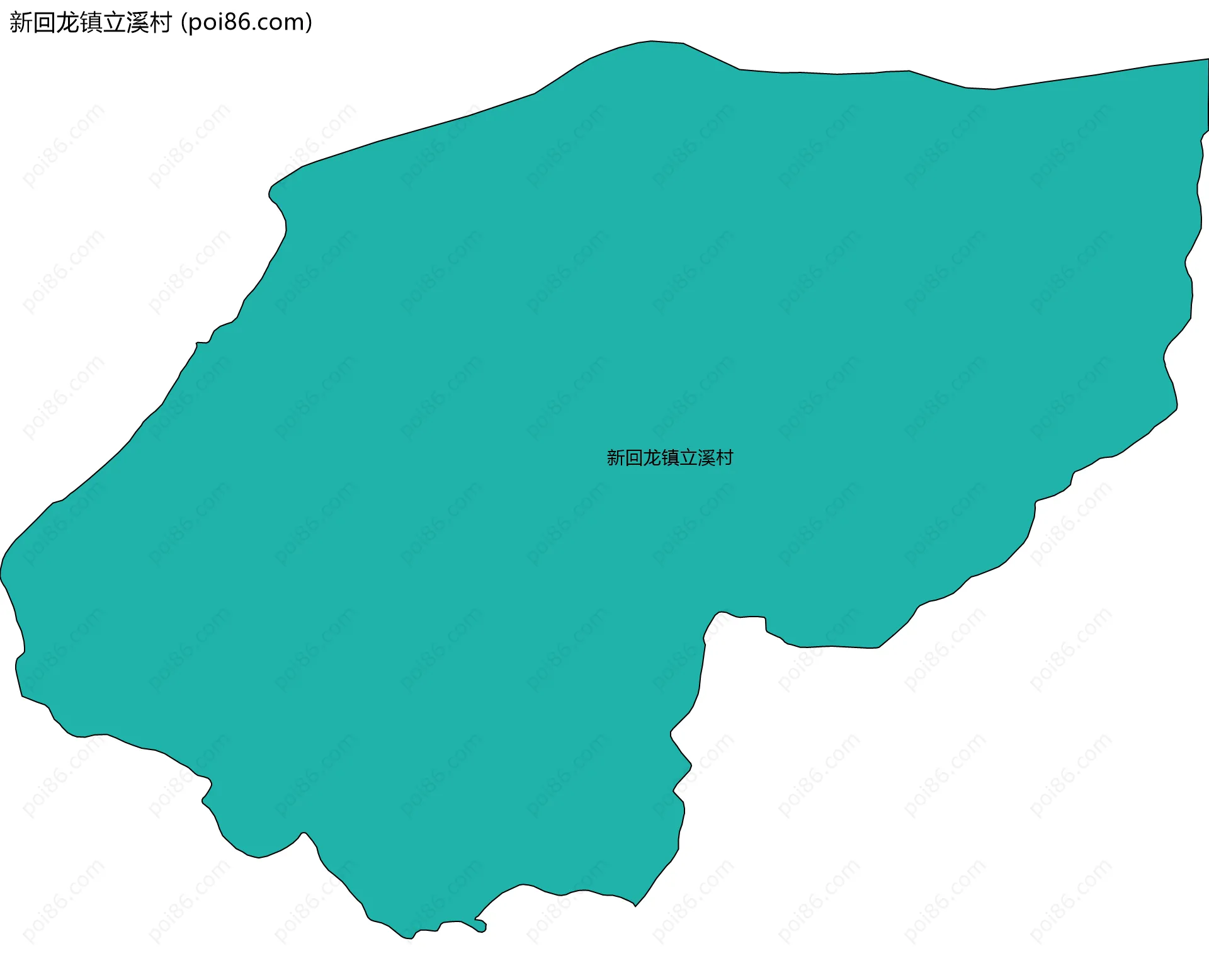 新回龙镇立溪村边界地图