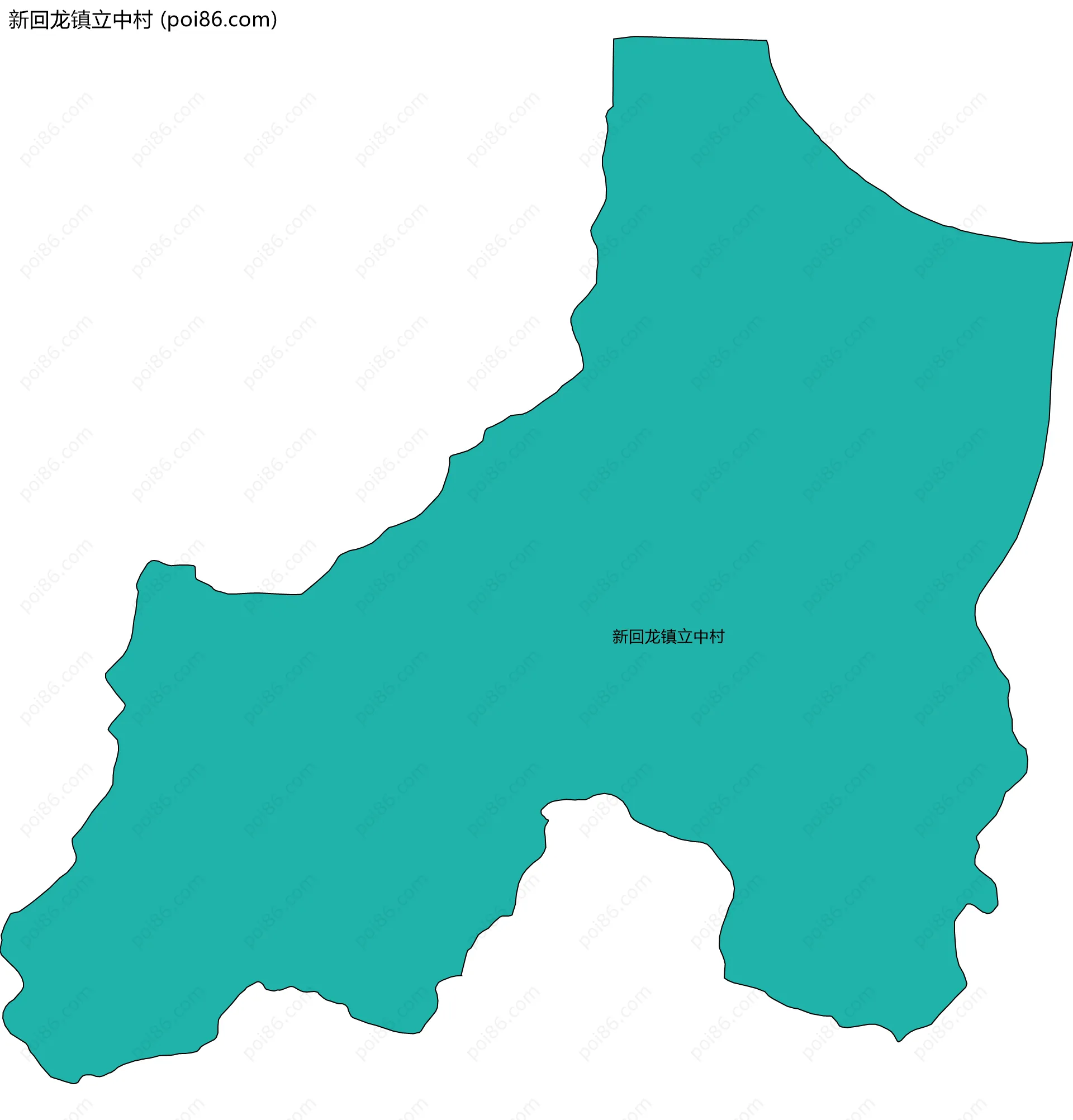 新回龙镇立中村边界地图