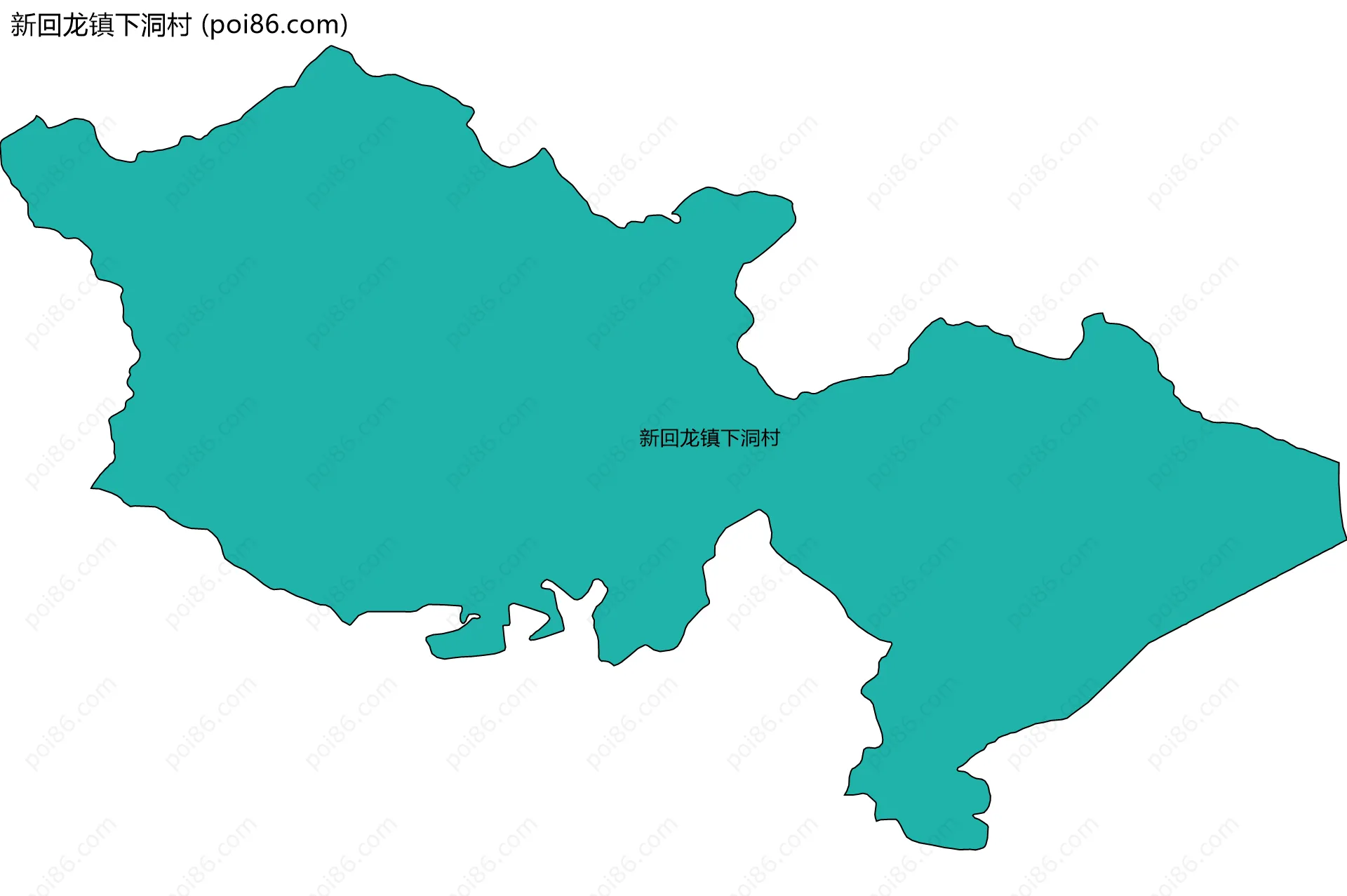 新回龙镇下洞村边界地图