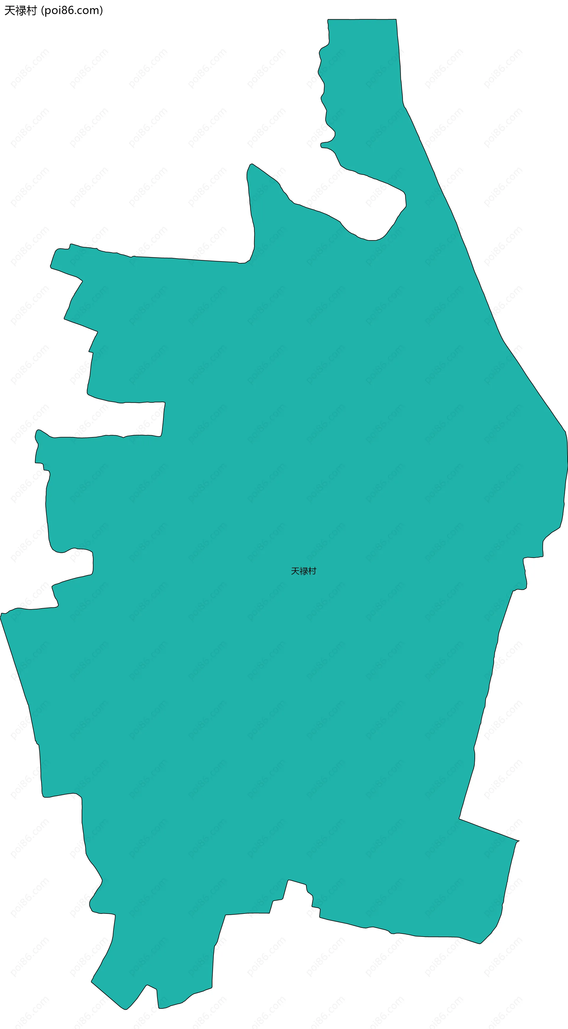 天禄村边界地图