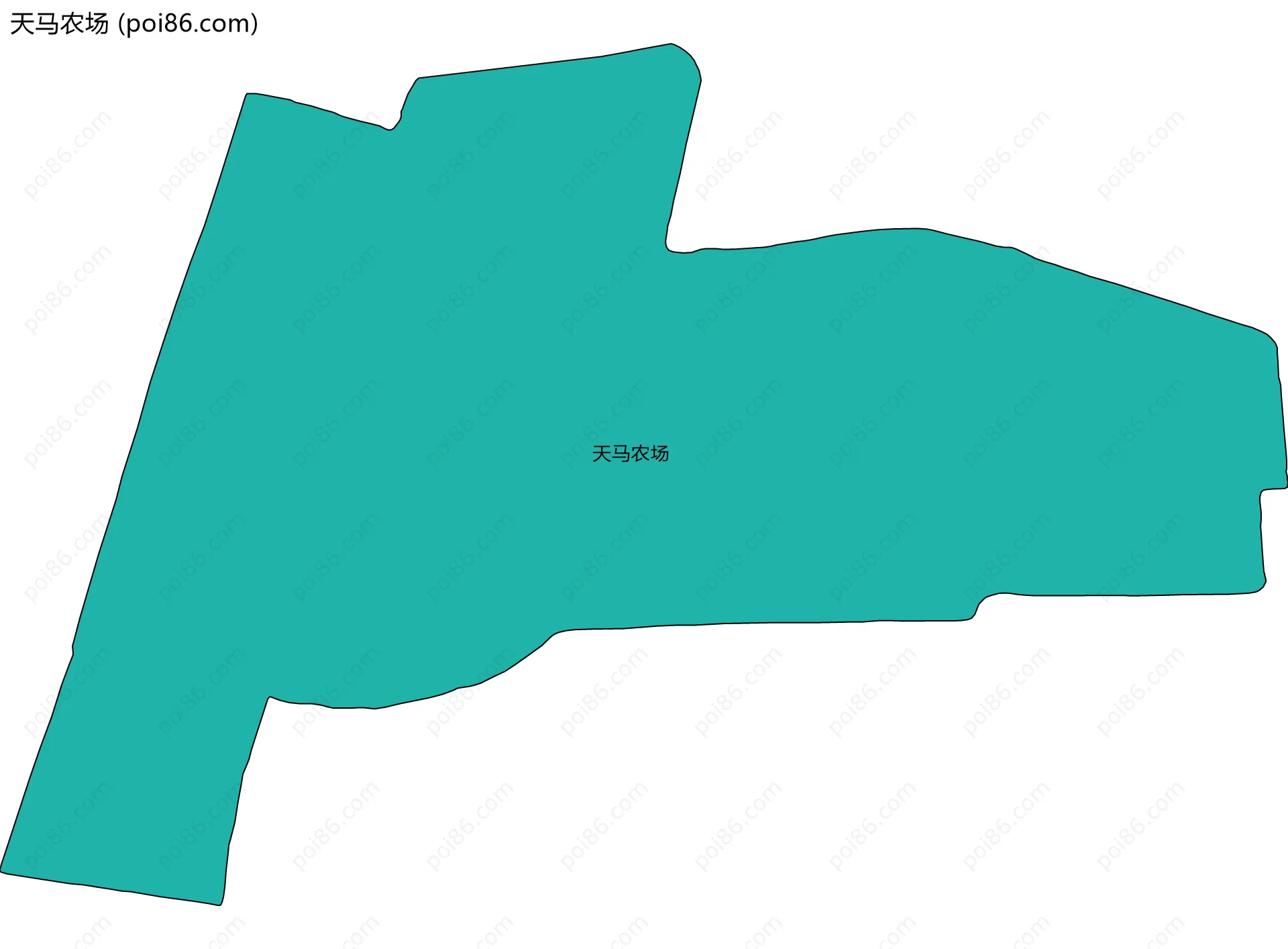 天马农场边界地图