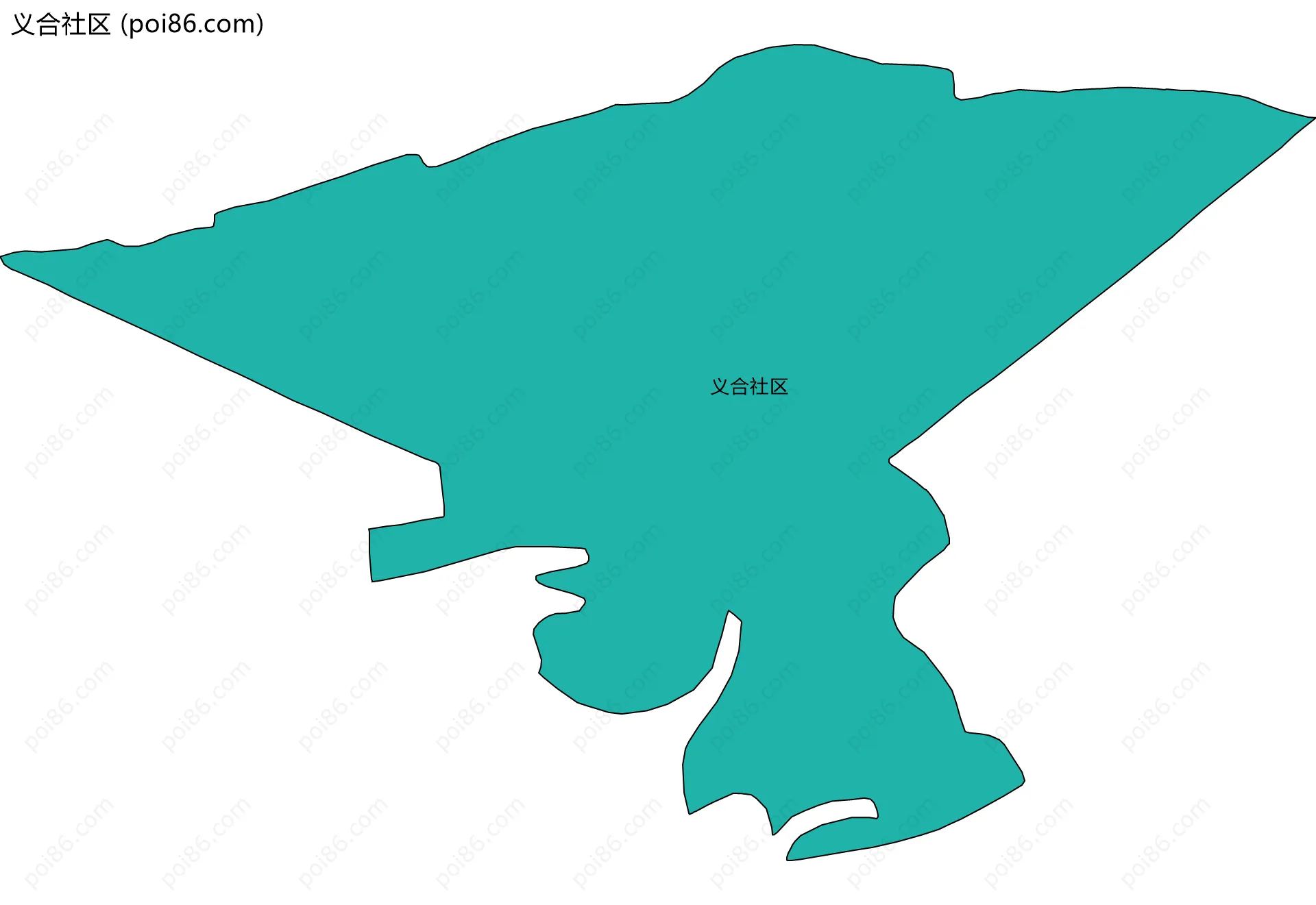 义合社区边界地图