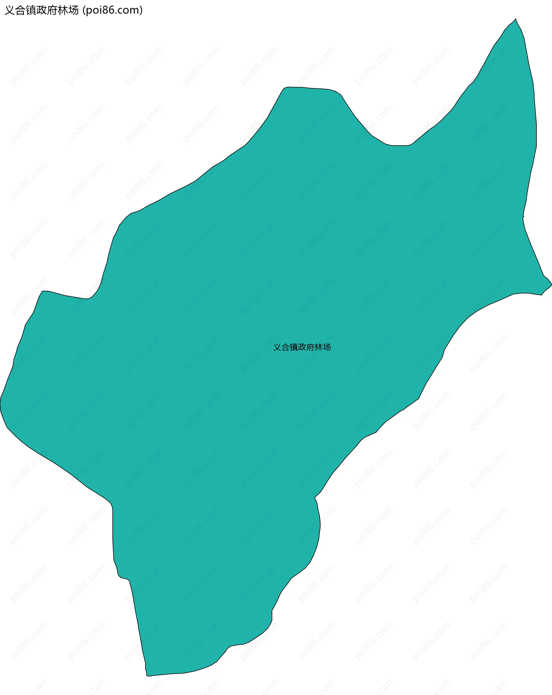 义合镇政府林场边界地图