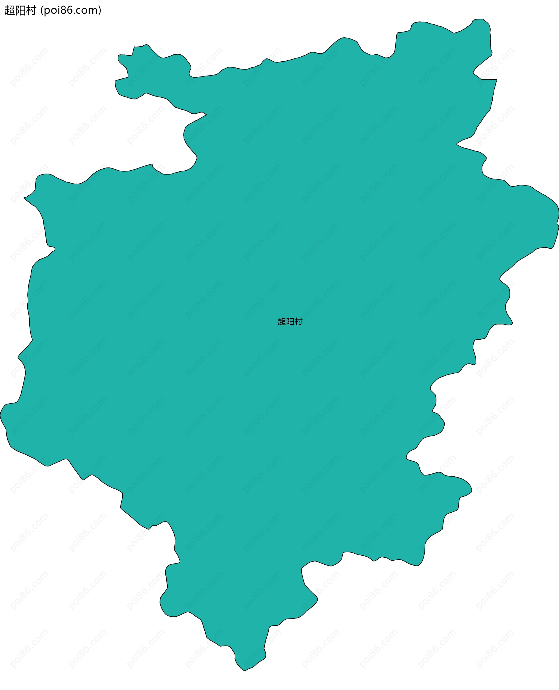 超阳村边界地图