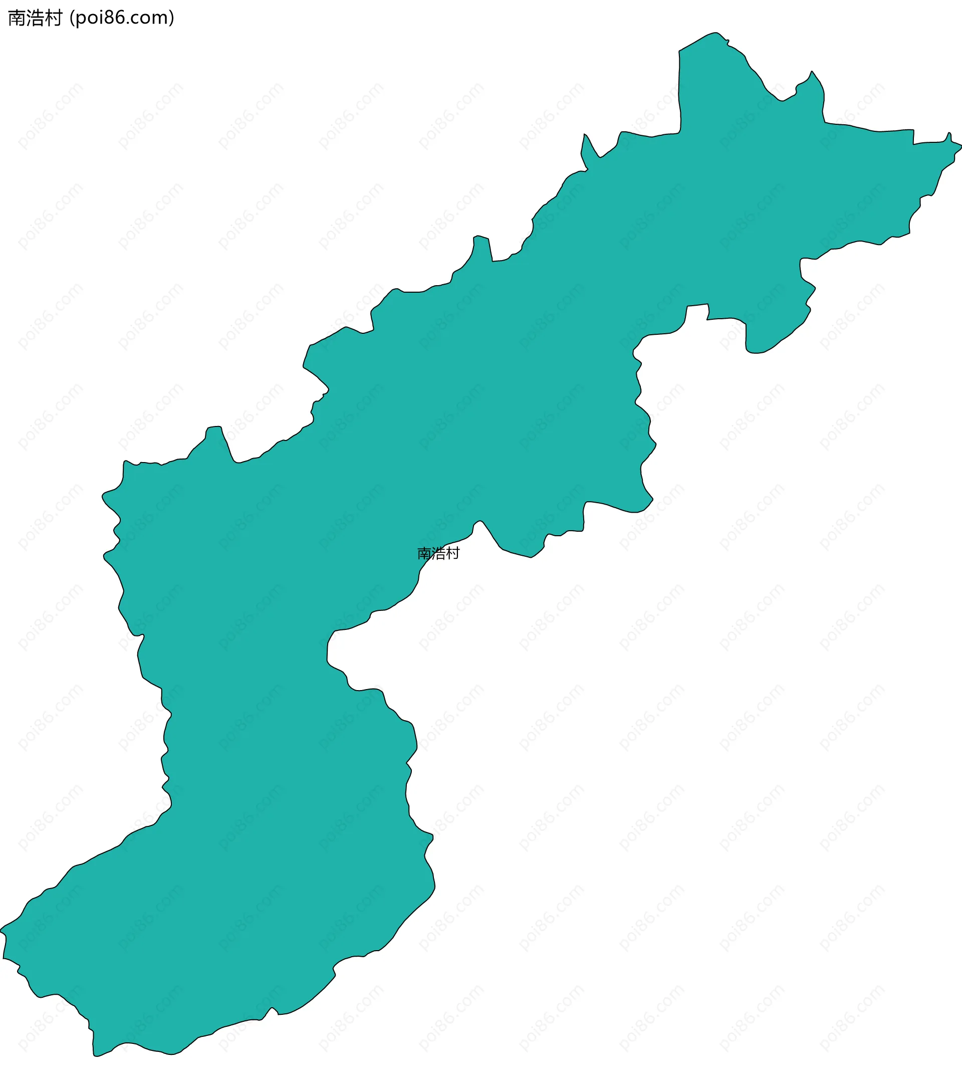 南浩村边界地图