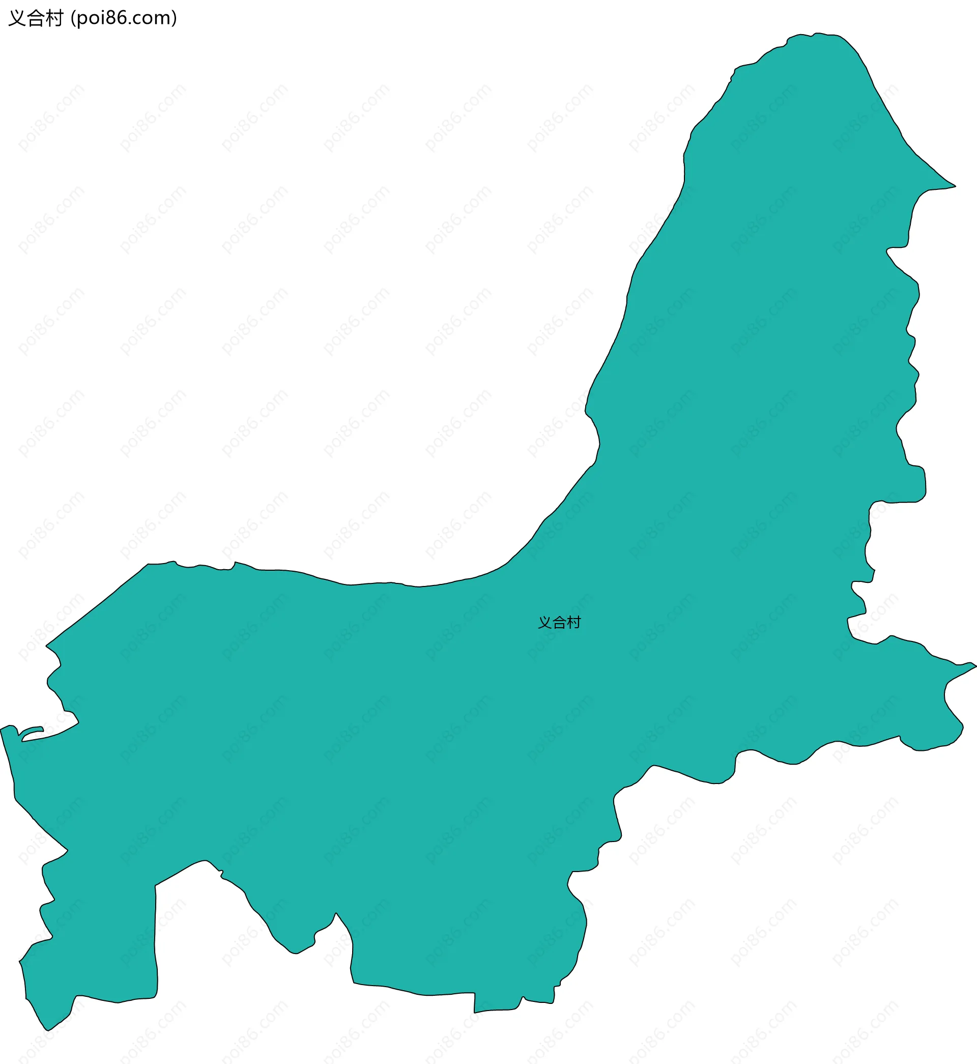 义合村边界地图