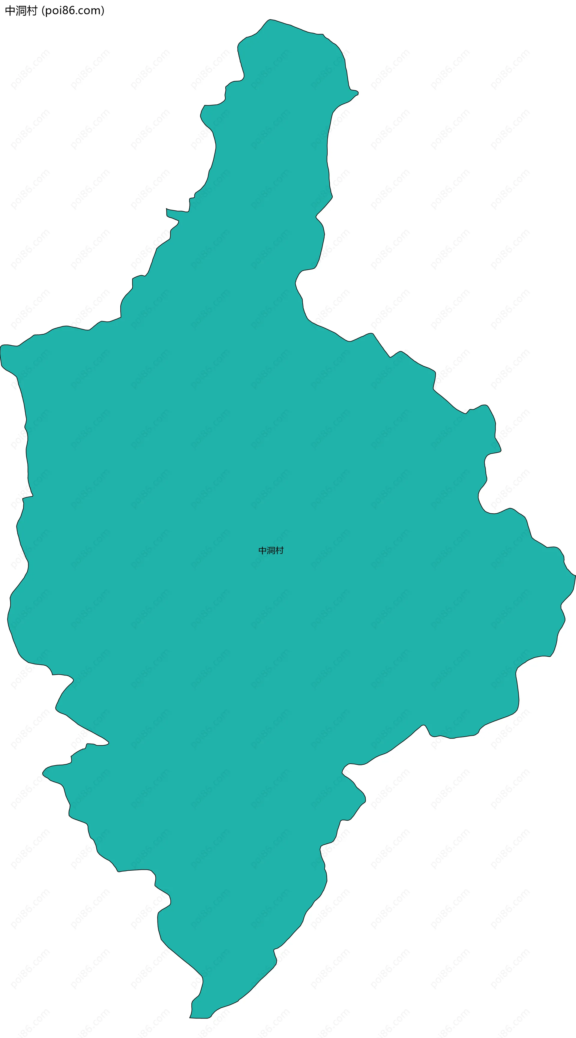 中洞村边界地图