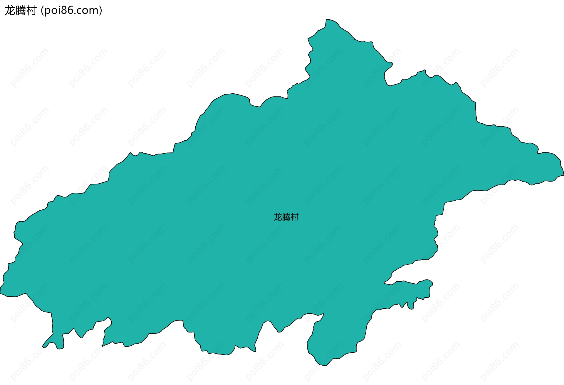 龙腾村边界地图
