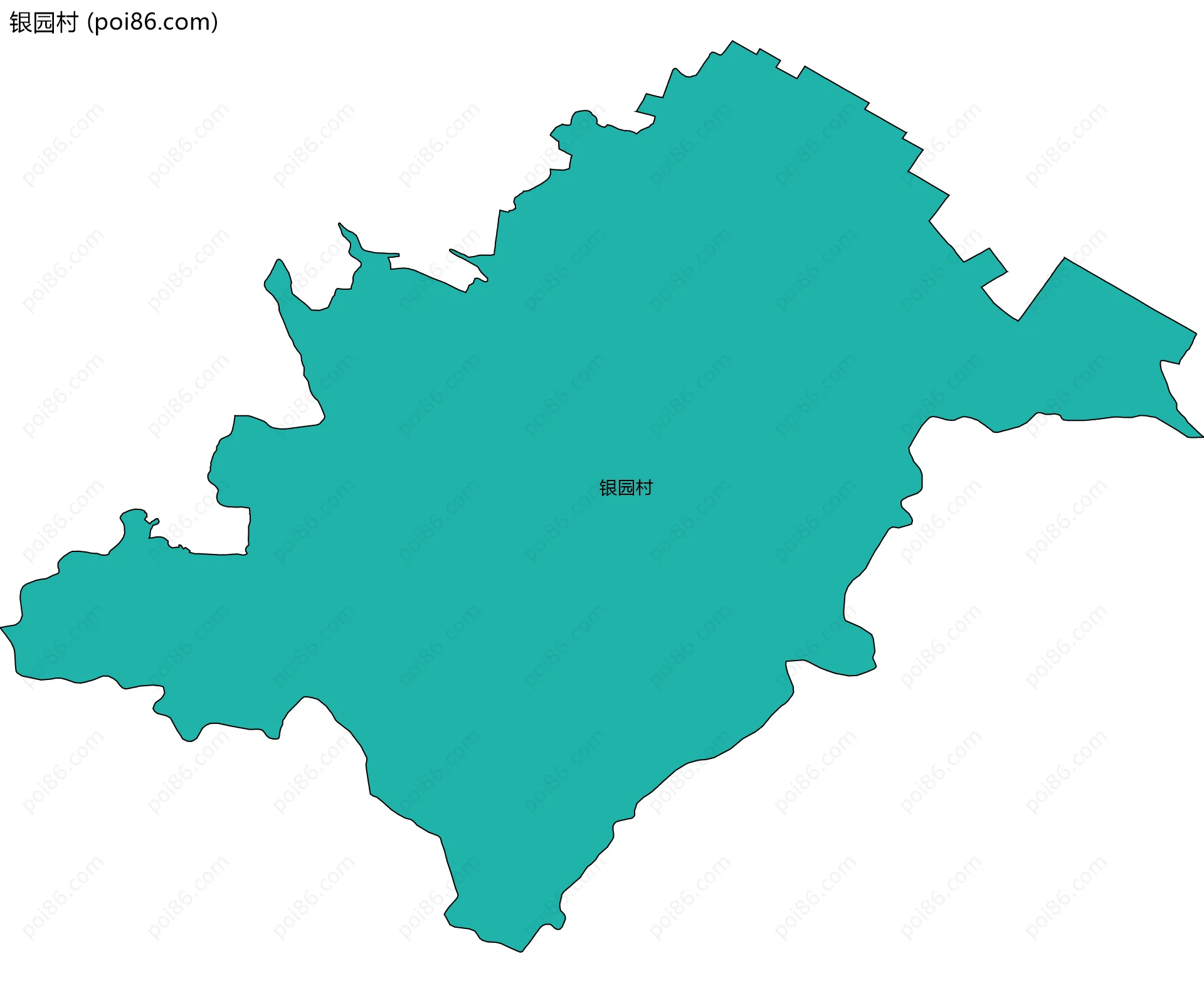 银园村边界地图