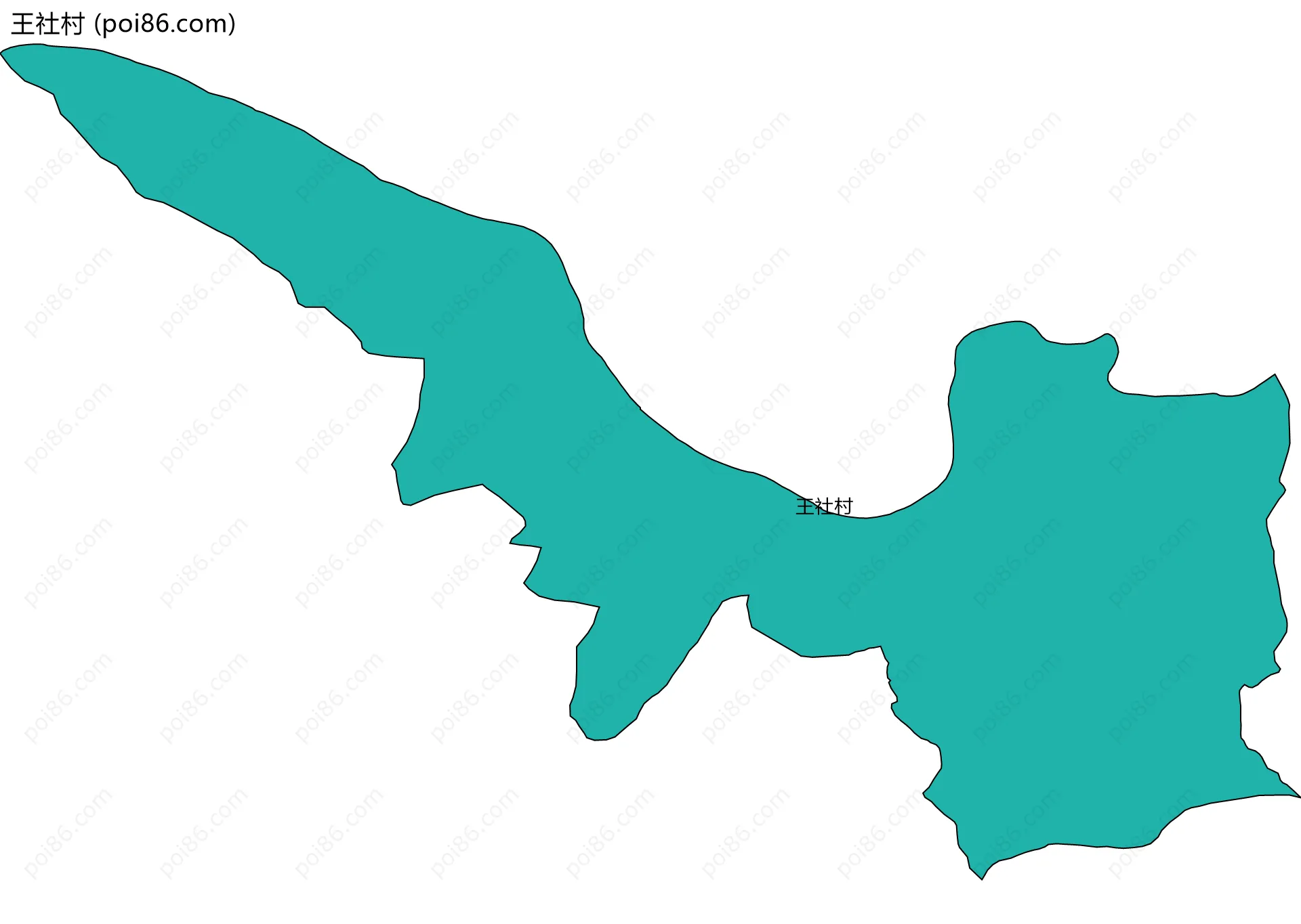 王社村边界地图