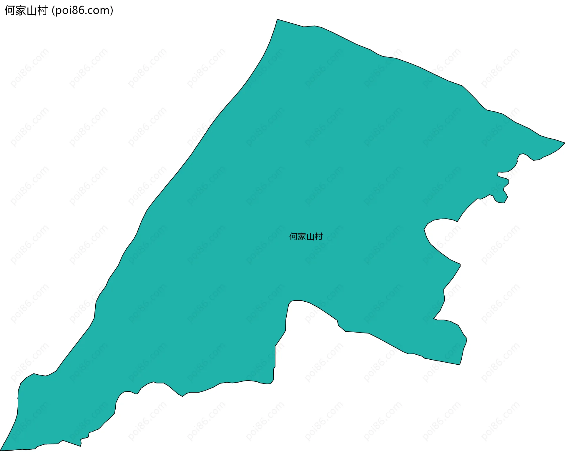 何家山村边界地图