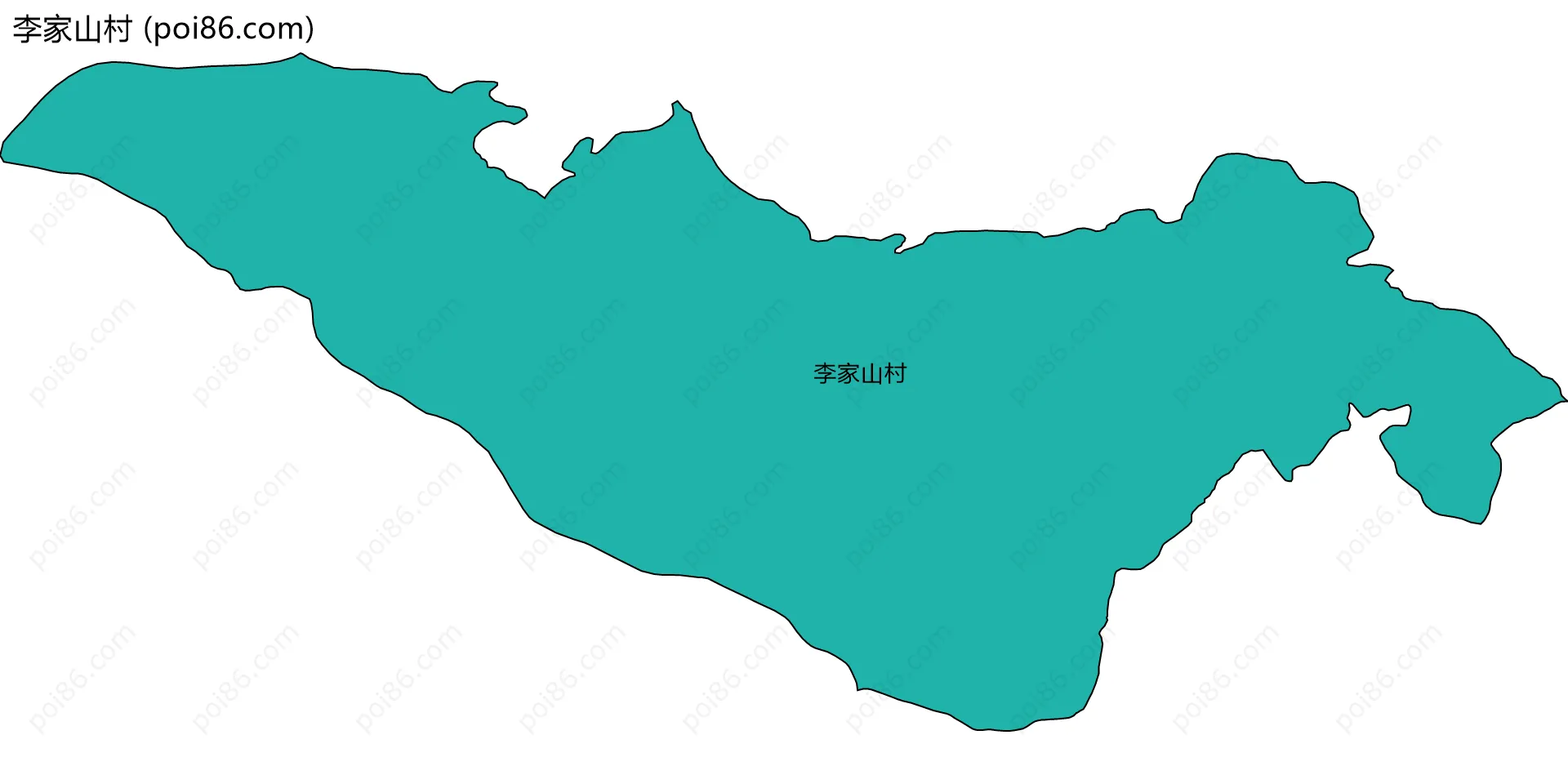 李家山村边界地图