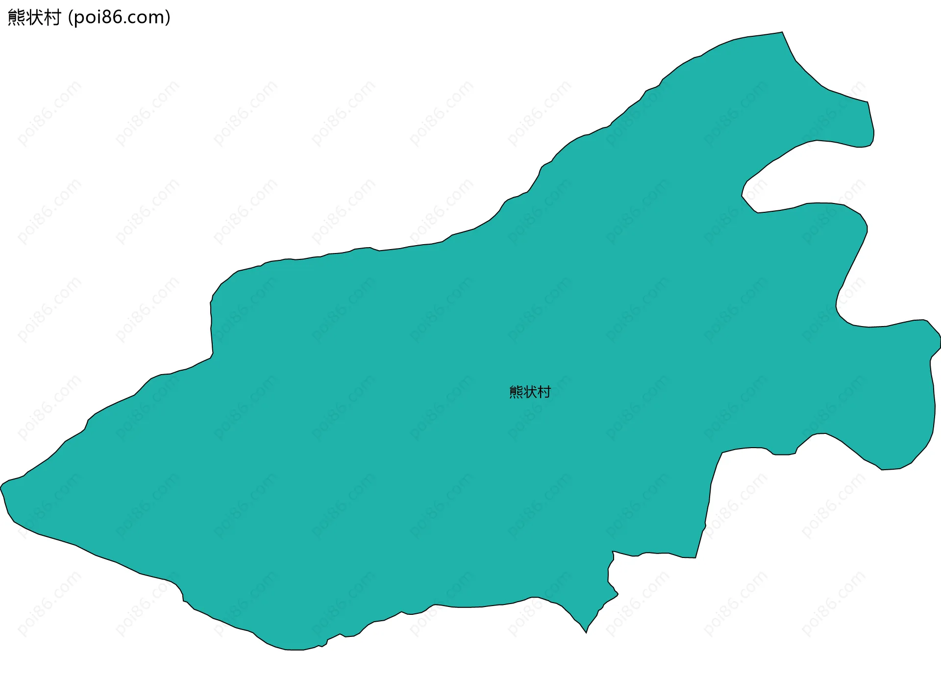 熊状村边界地图
