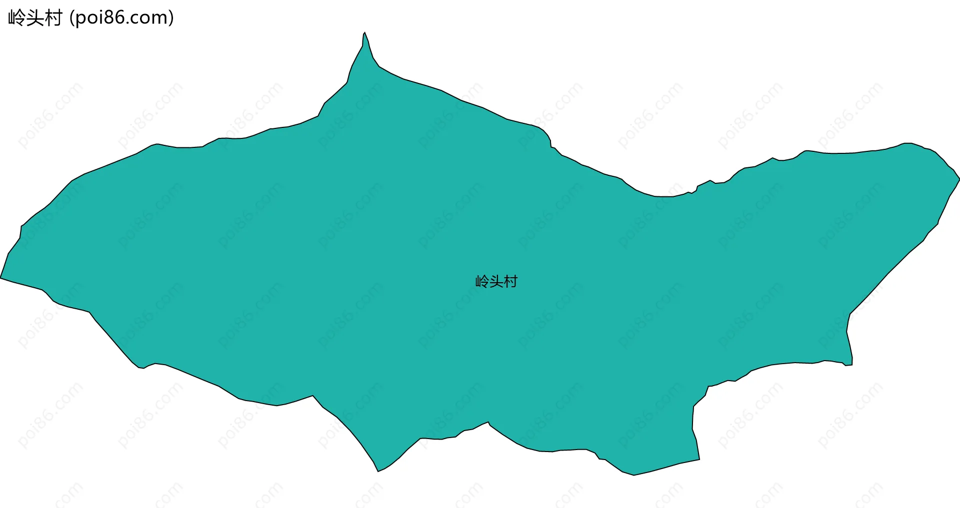 岭头村边界地图