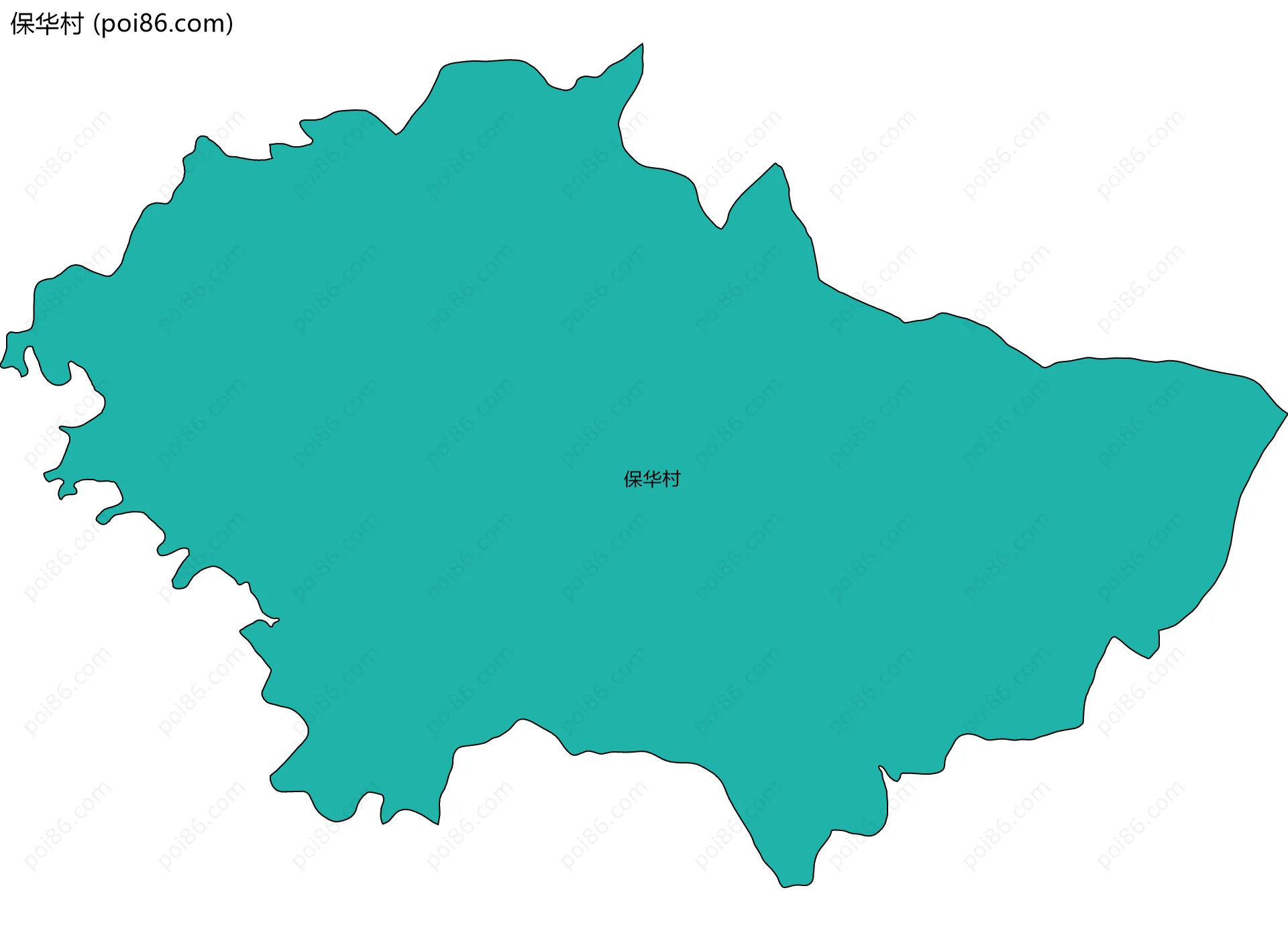 保华村边界地图