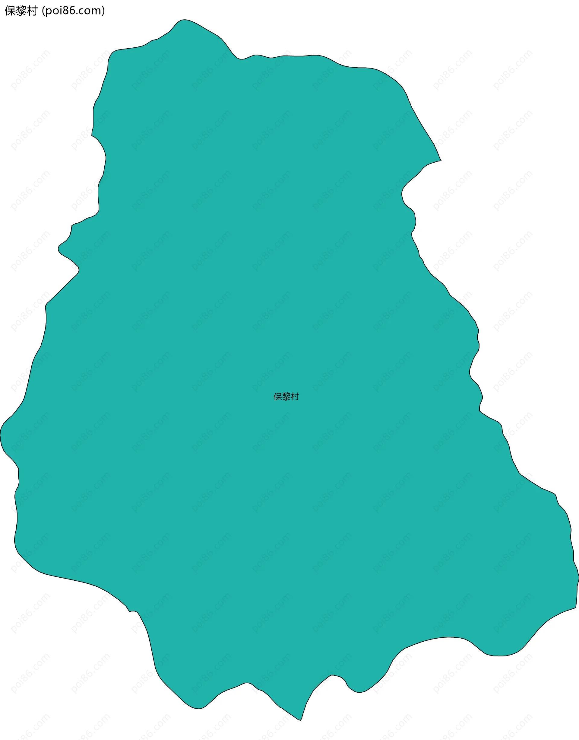 保黎村边界地图