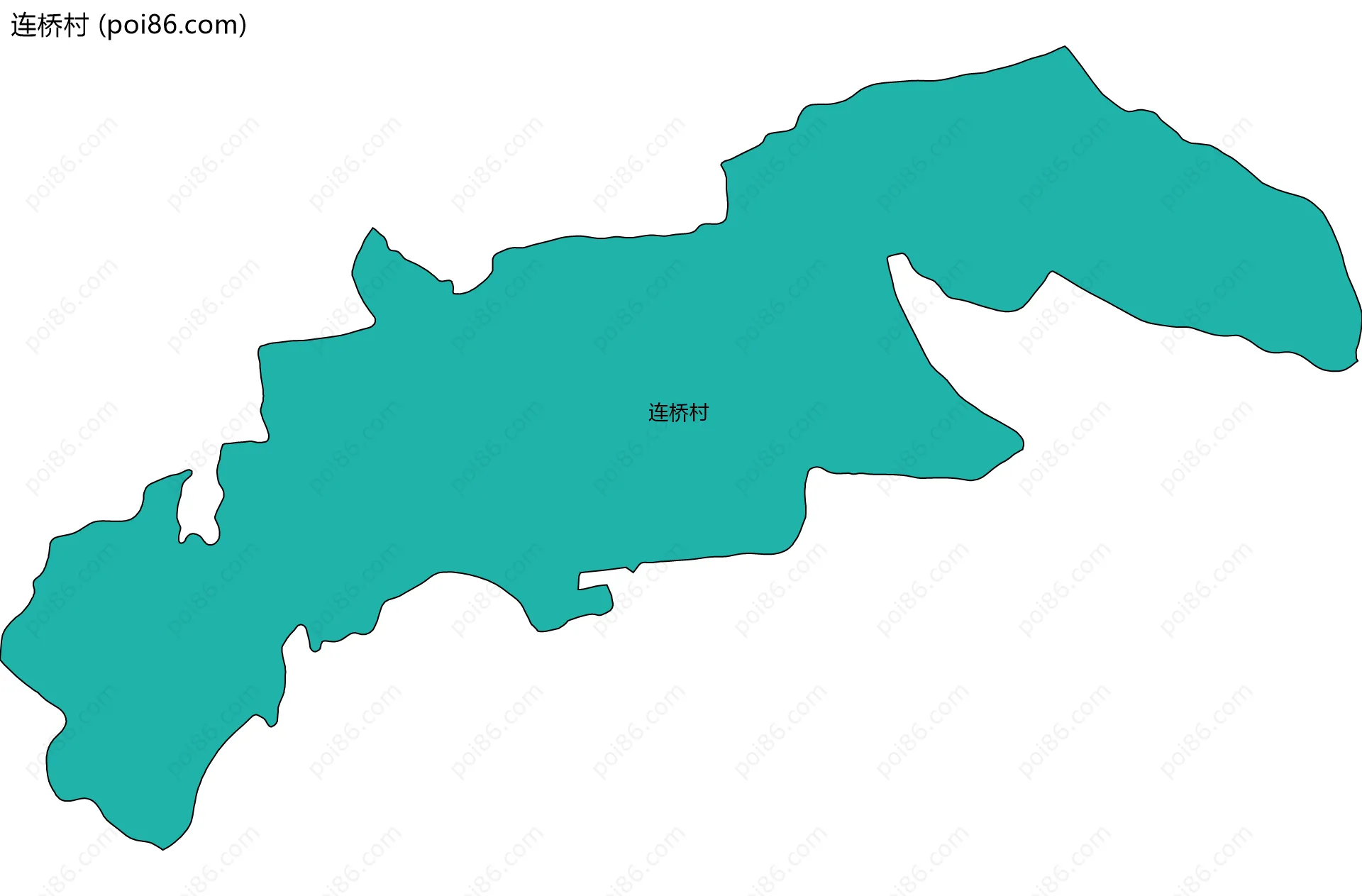 连桥村边界地图