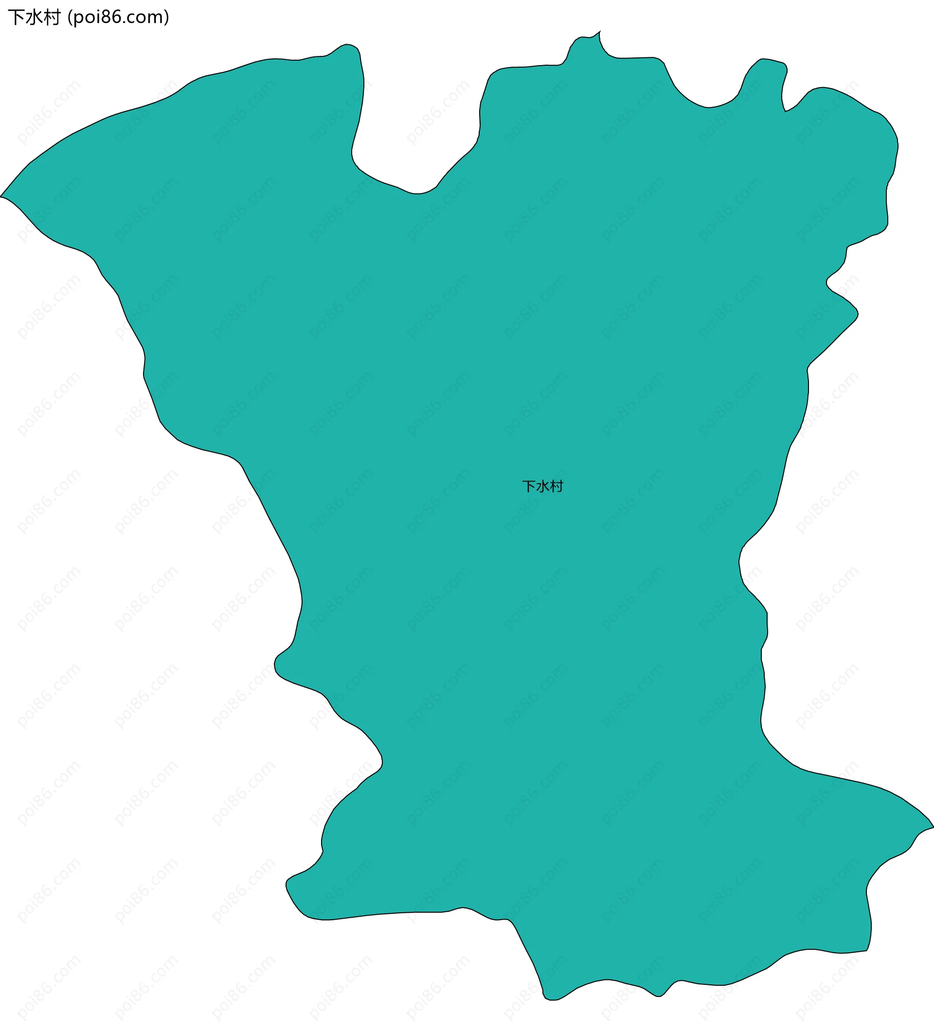 下水村边界地图