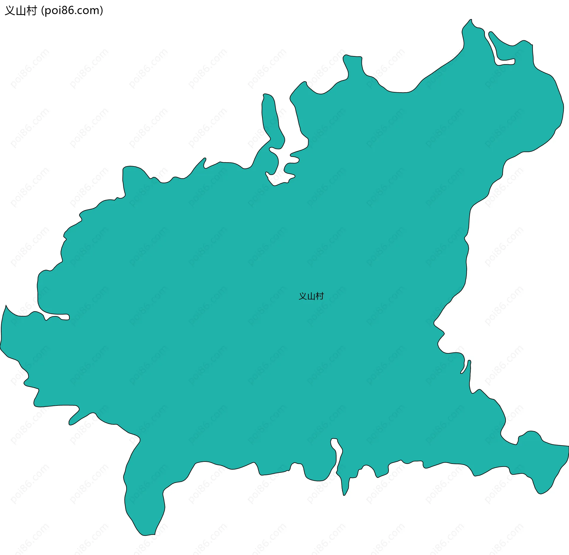义山村边界地图