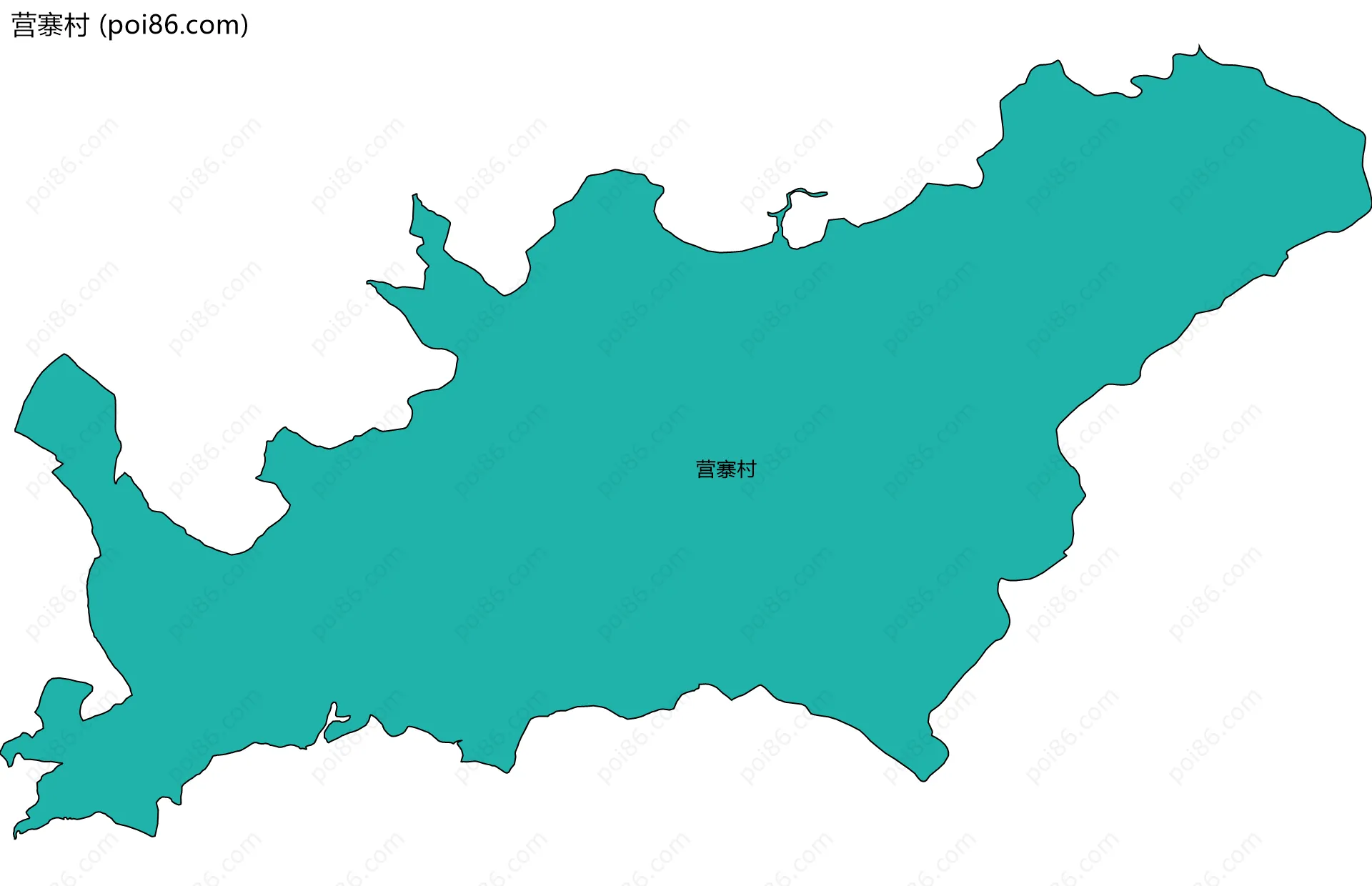 营寨村边界地图