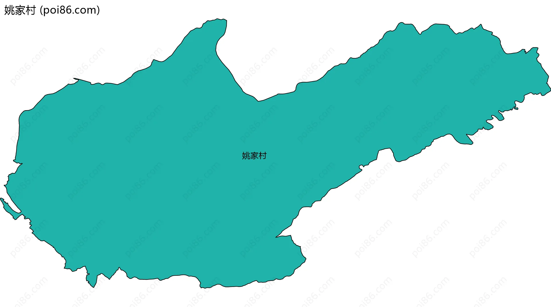 姚家村边界地图