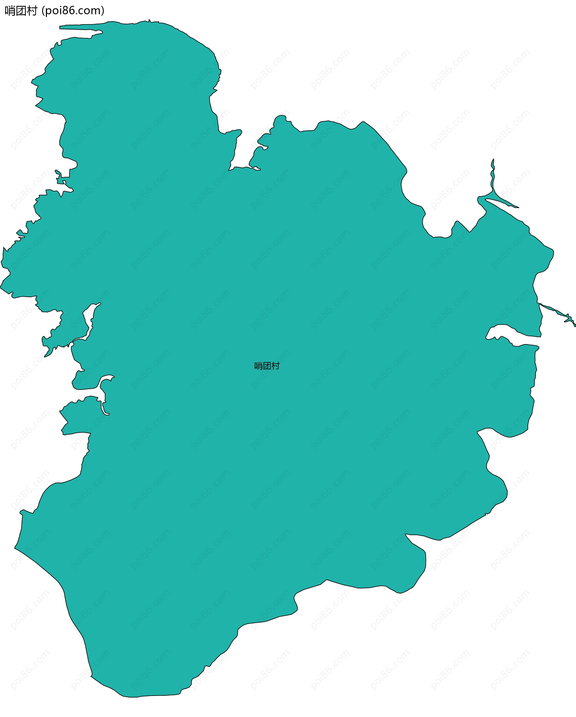 哨团村边界地图