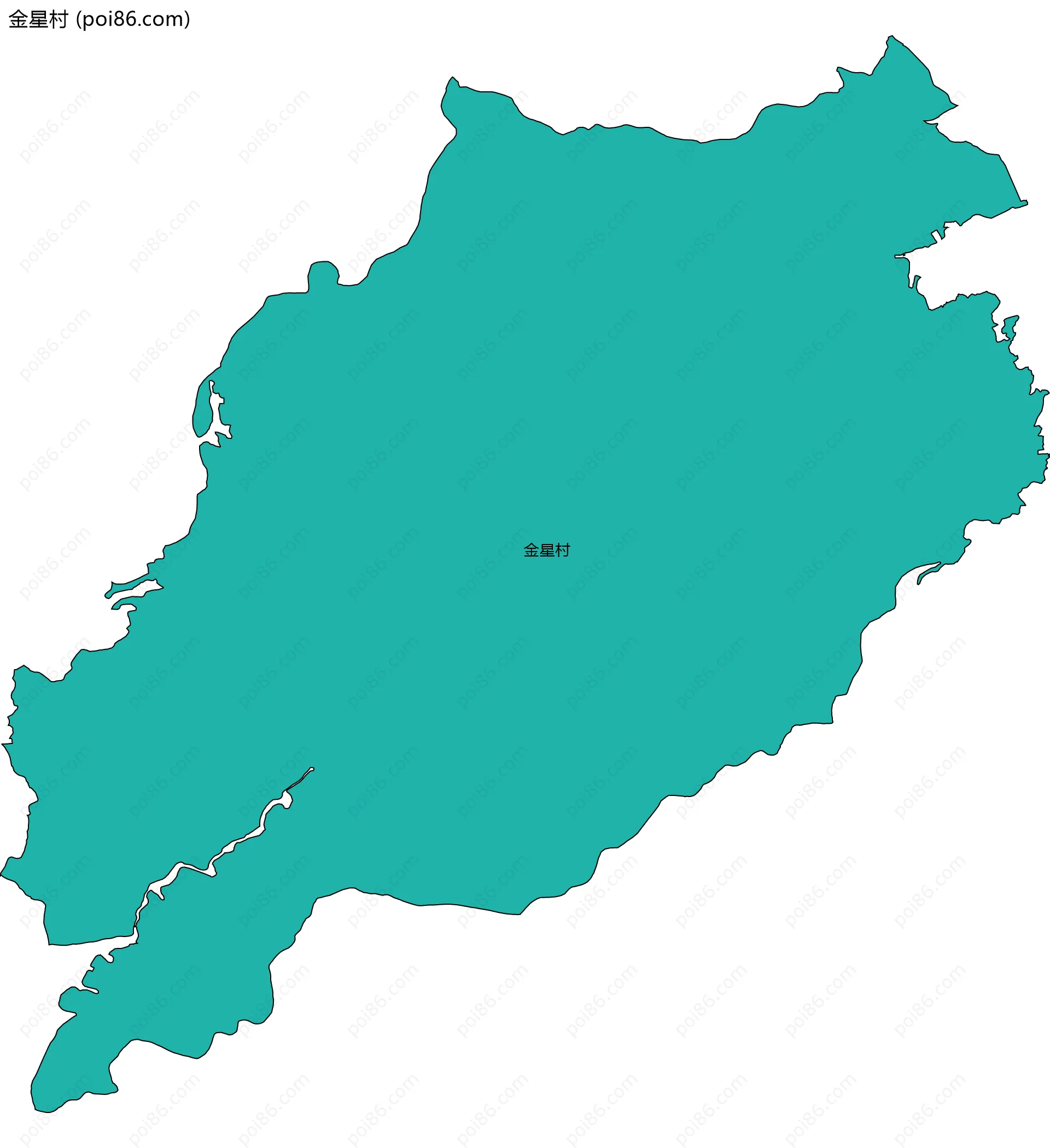 金星村边界地图