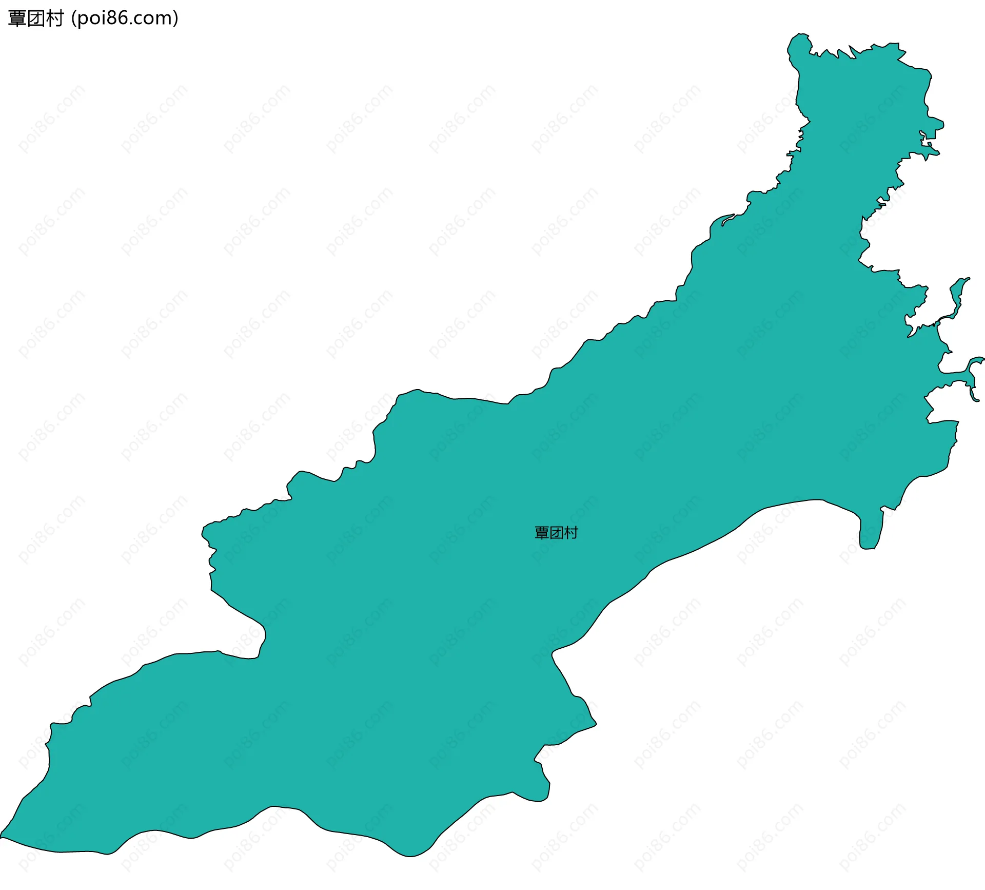 覃团村边界地图