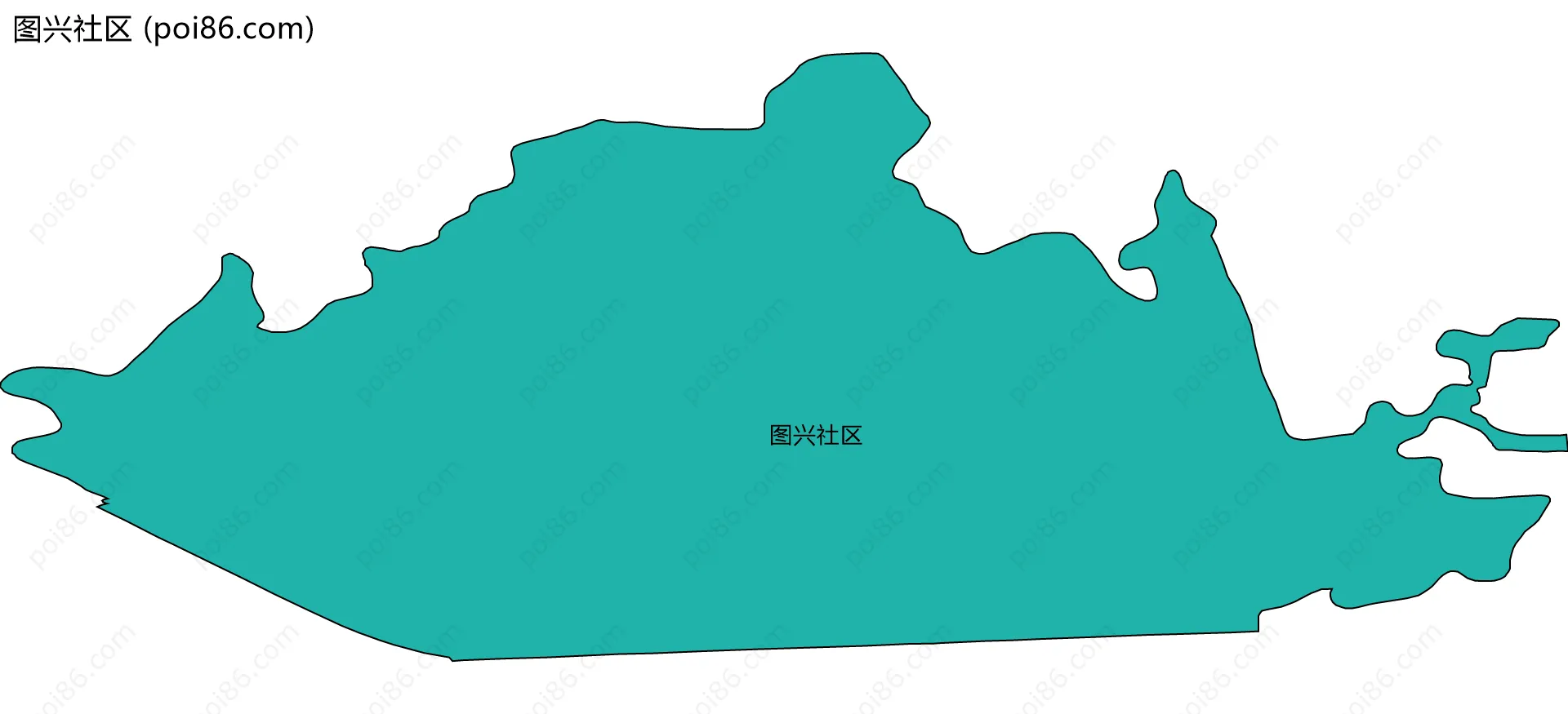 图兴社区边界地图