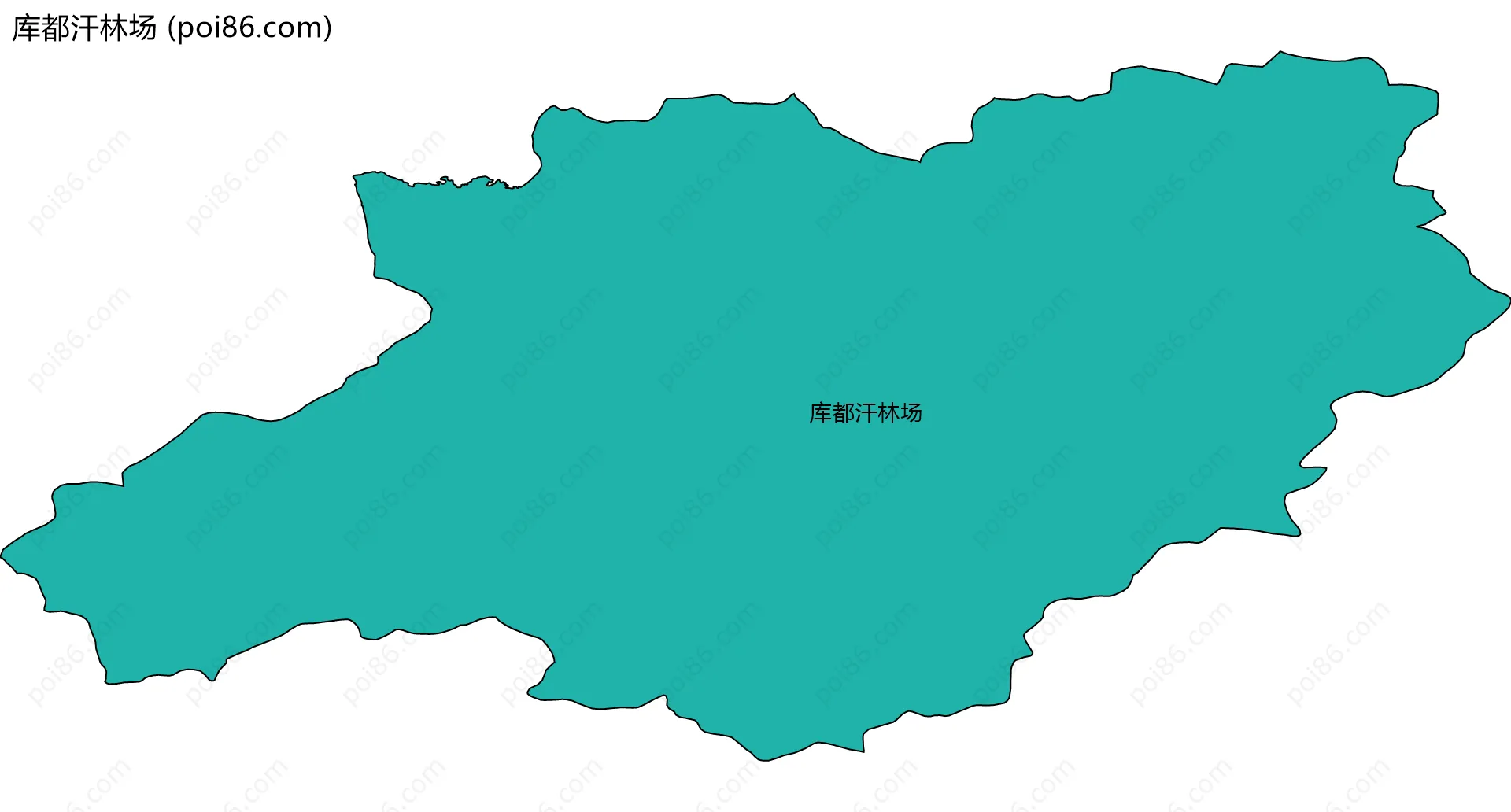 库都汗林场边界地图
