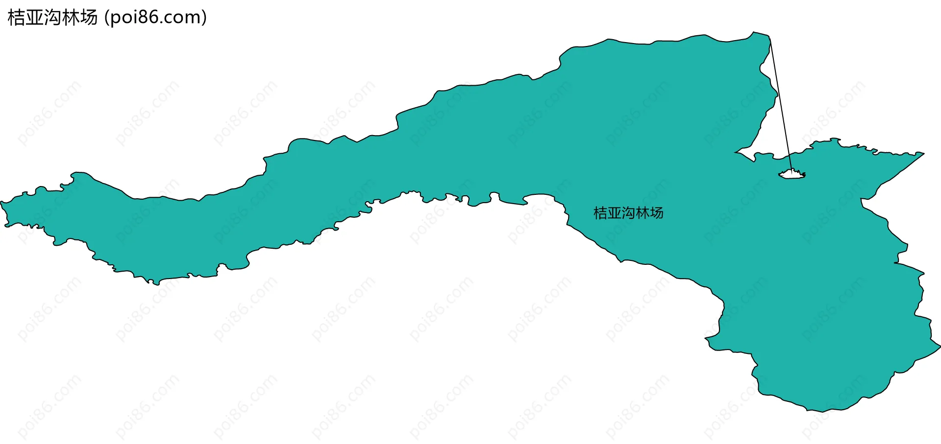 桔亚沟林场边界地图