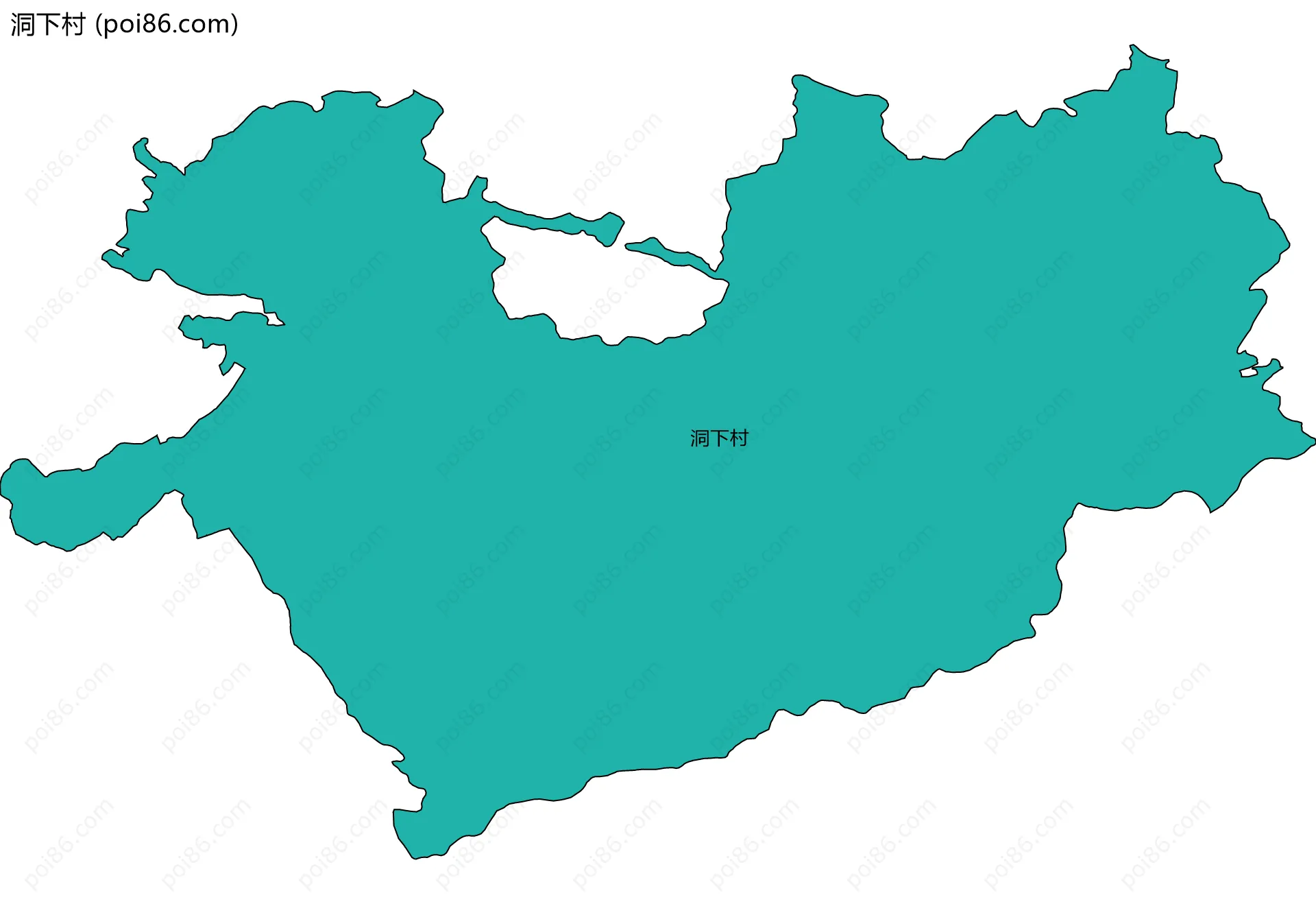 洞下村边界地图