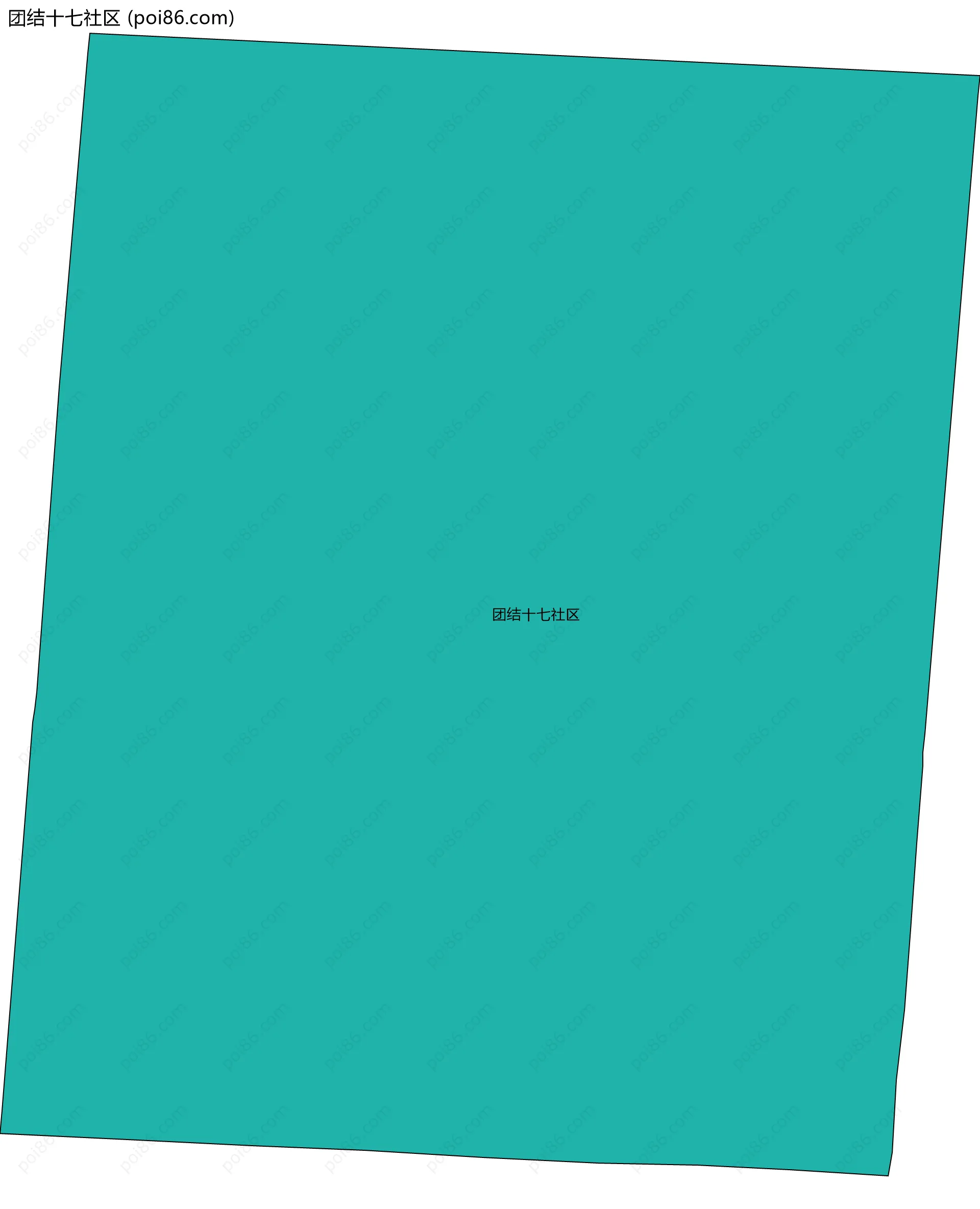 团结十七社区边界地图