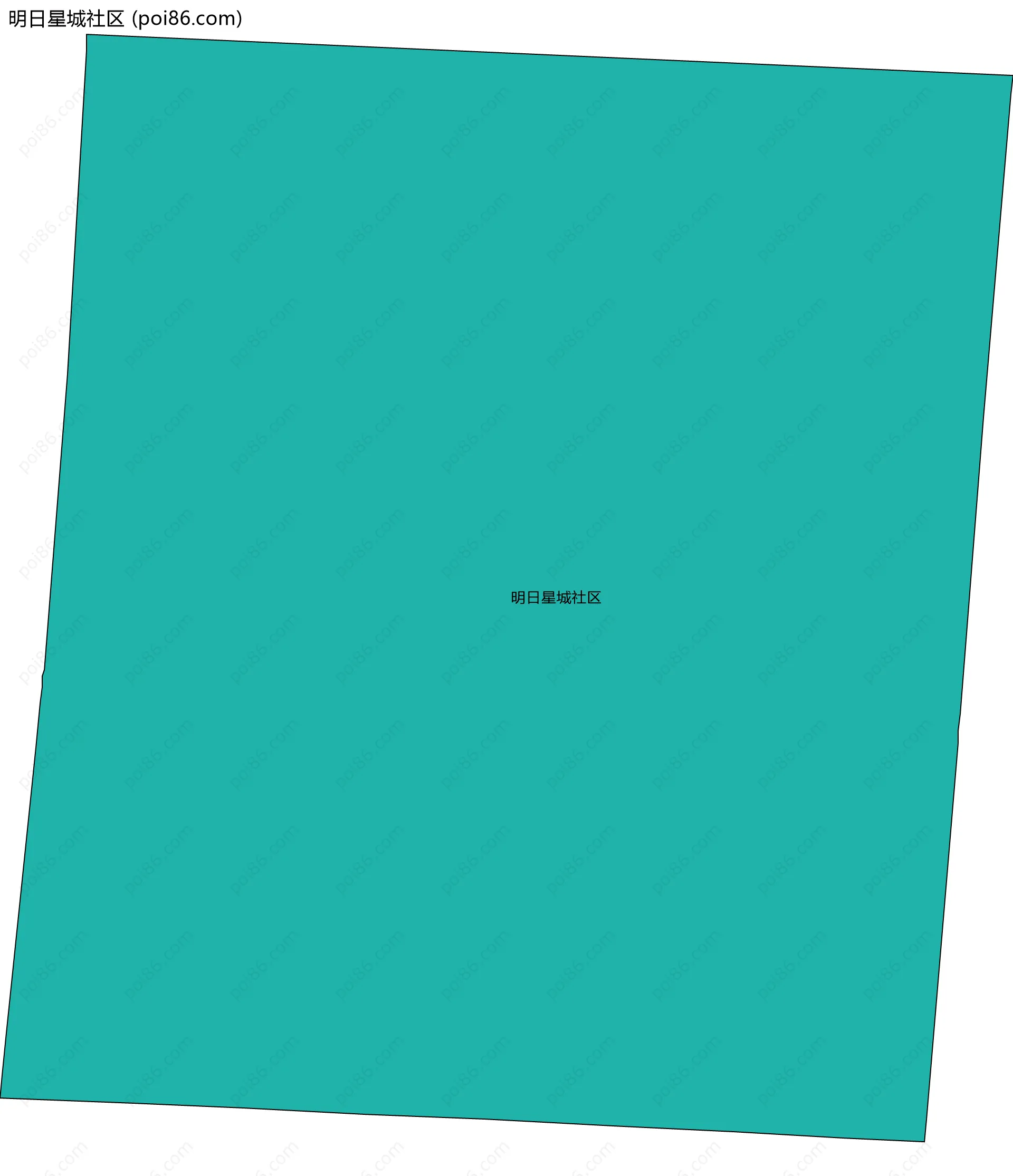 明日星城社区边界地图