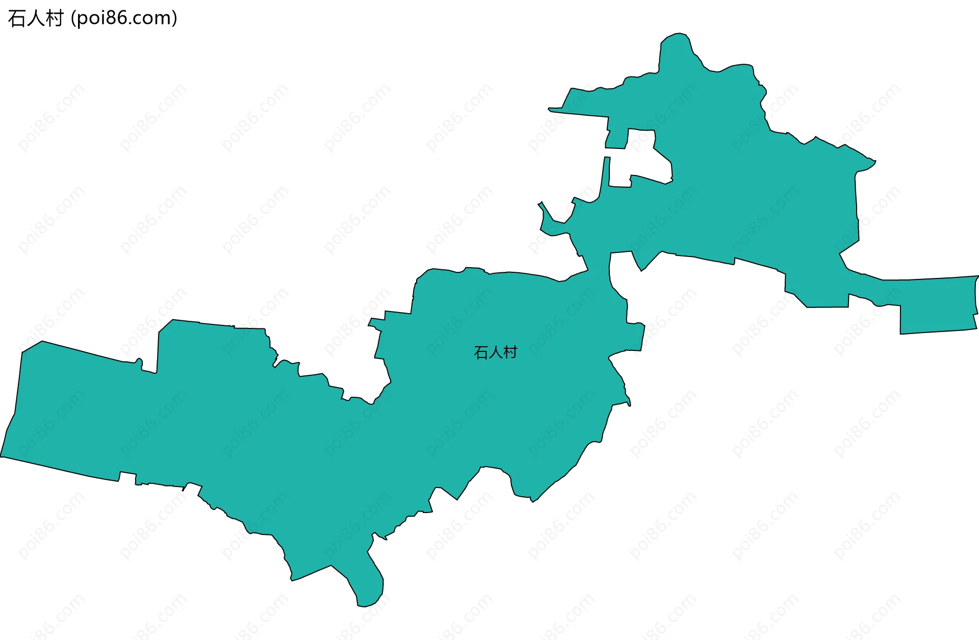 石人村边界地图