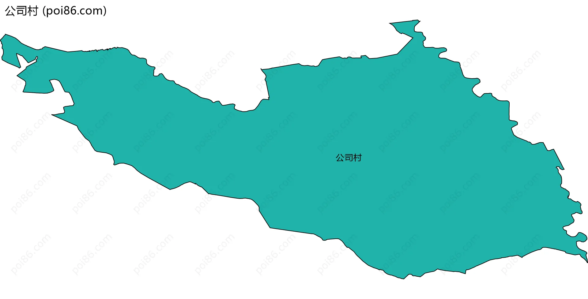 公司村边界地图