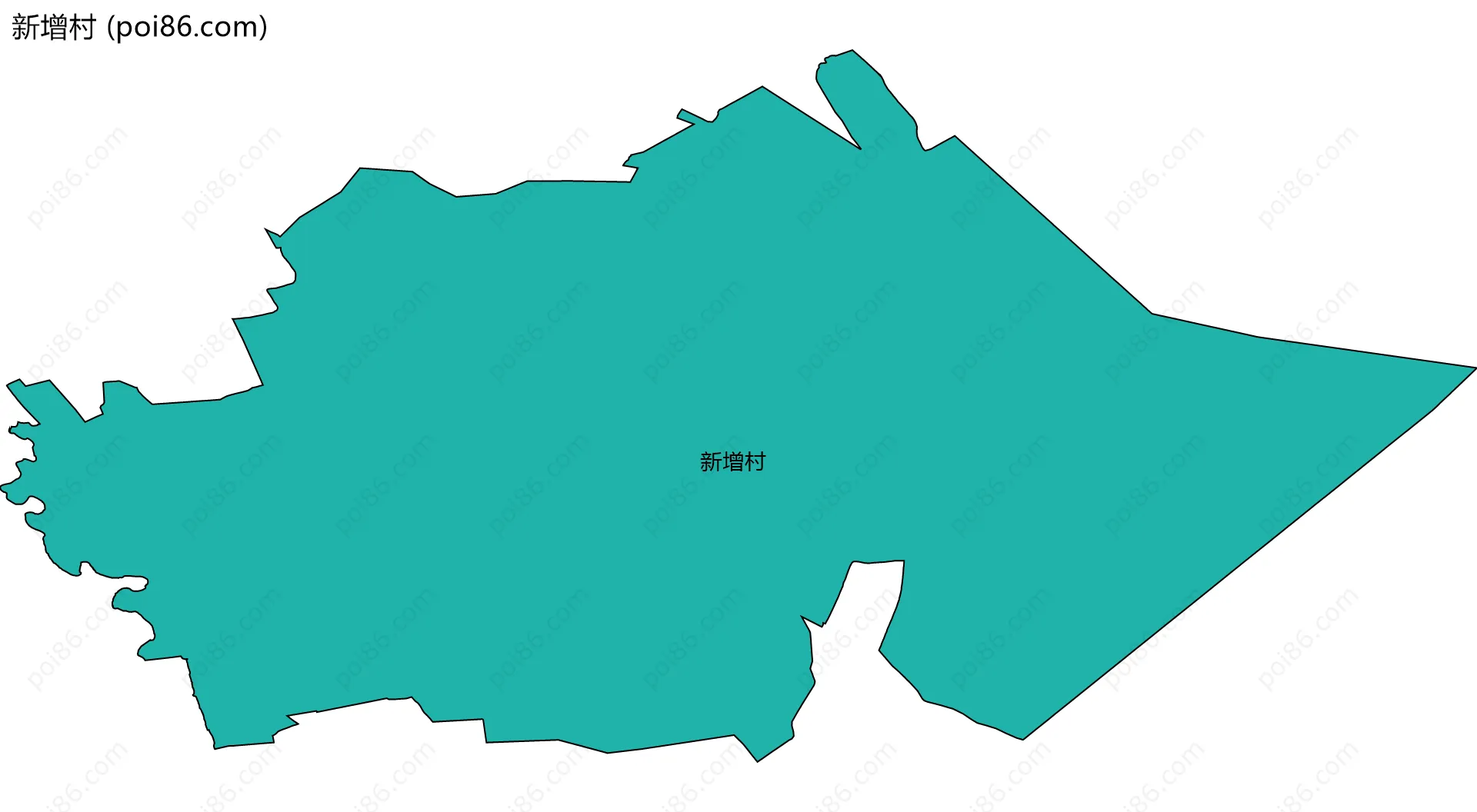 新增村边界地图