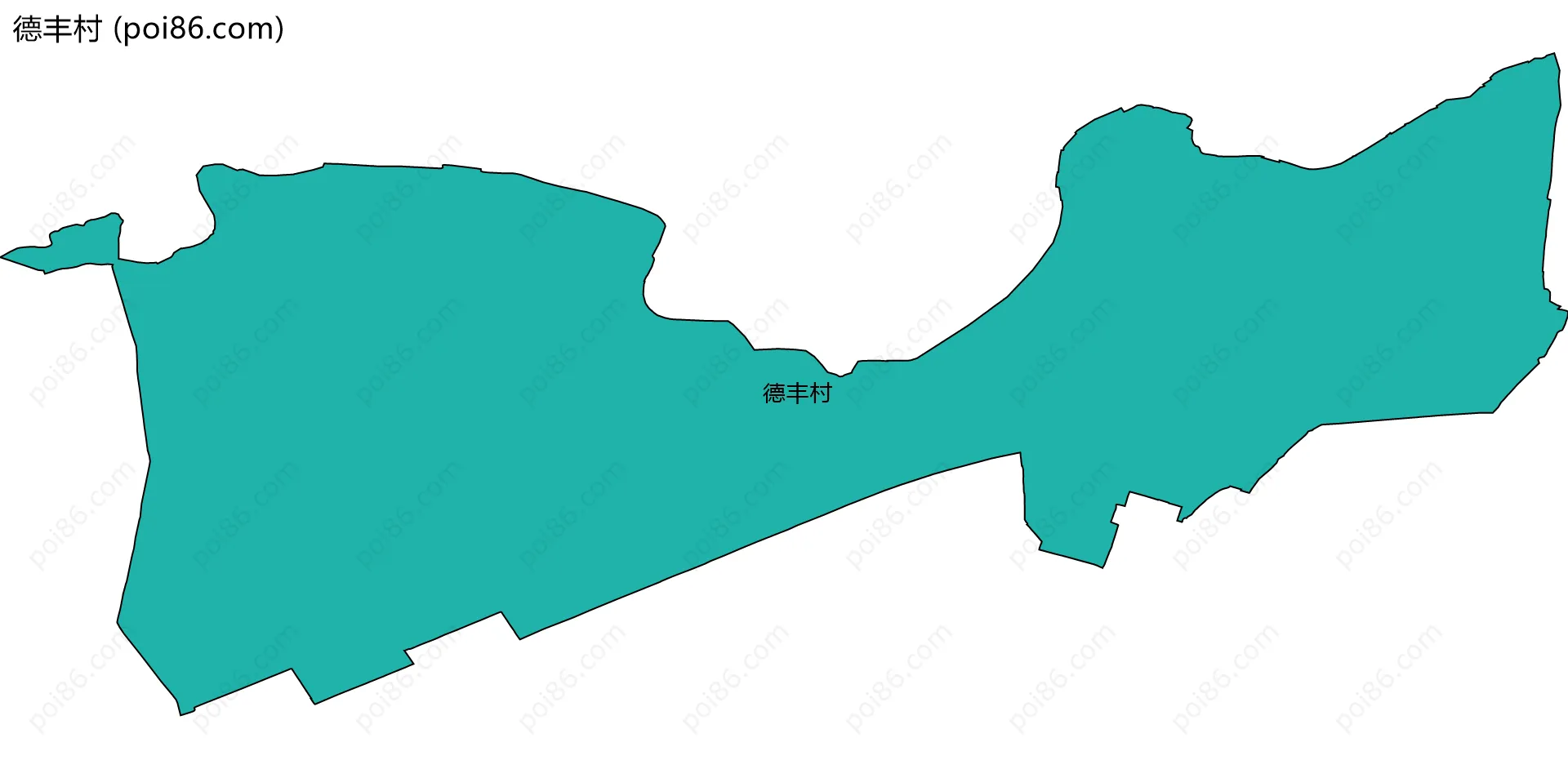 德丰村边界地图