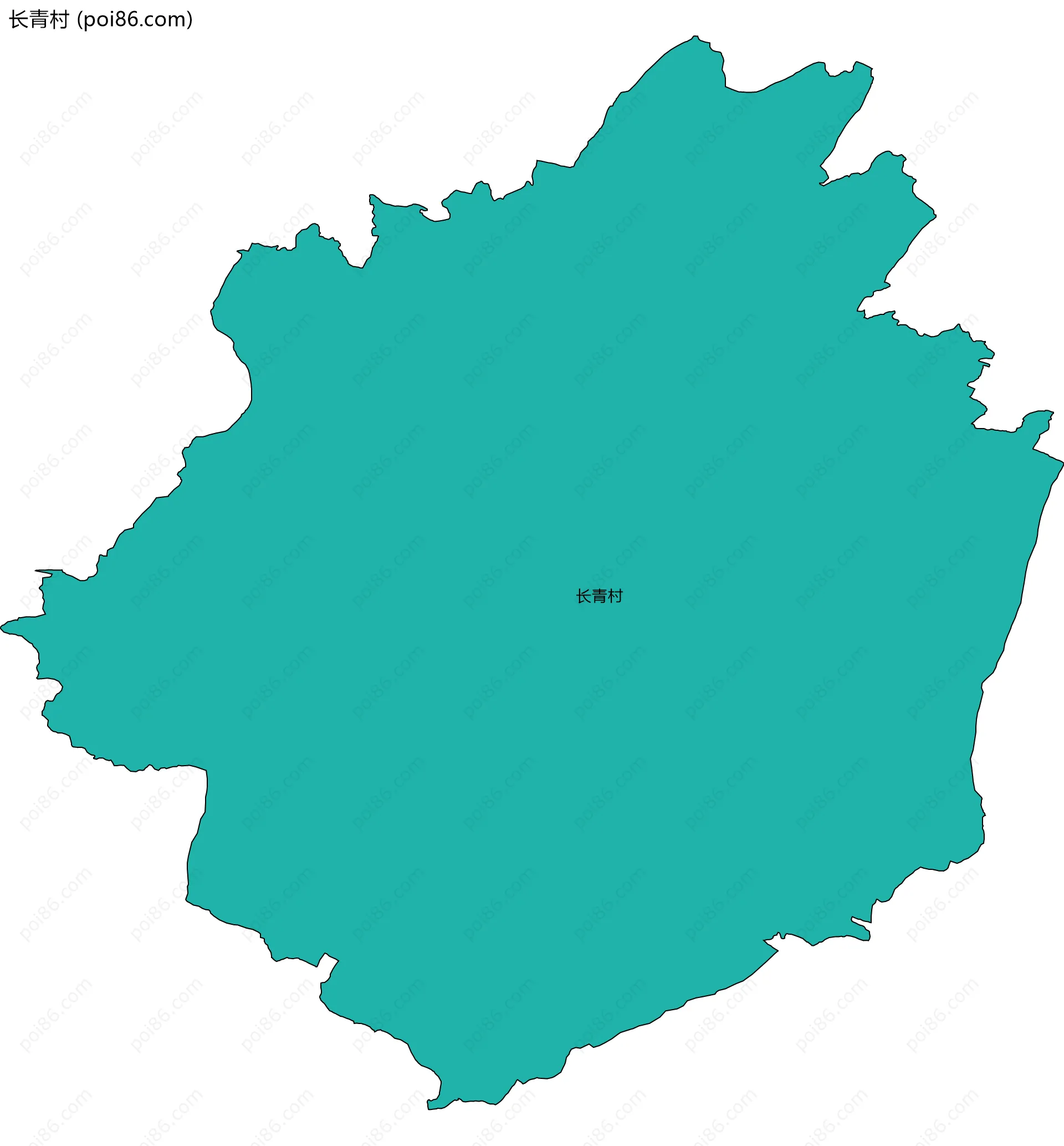 长青村边界地图