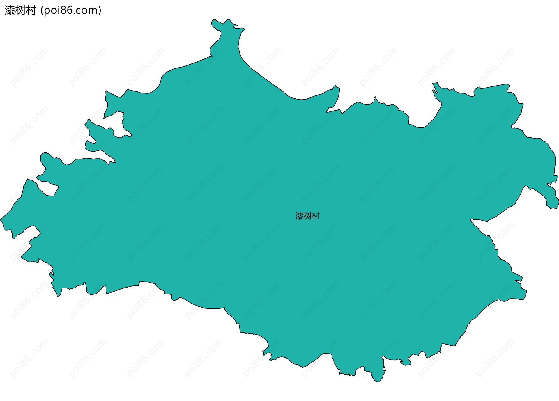 漆树村边界地图