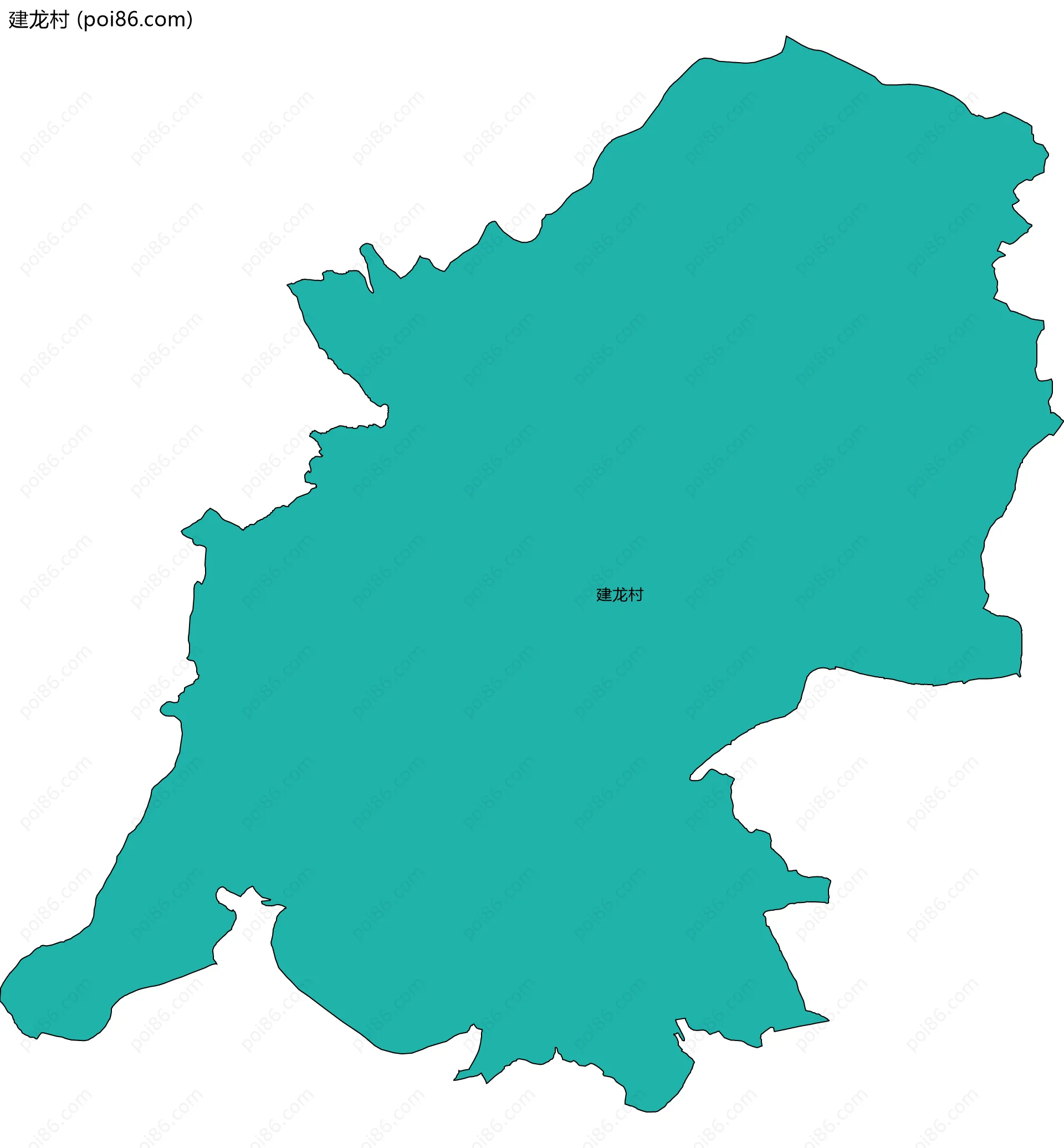 建龙村边界地图