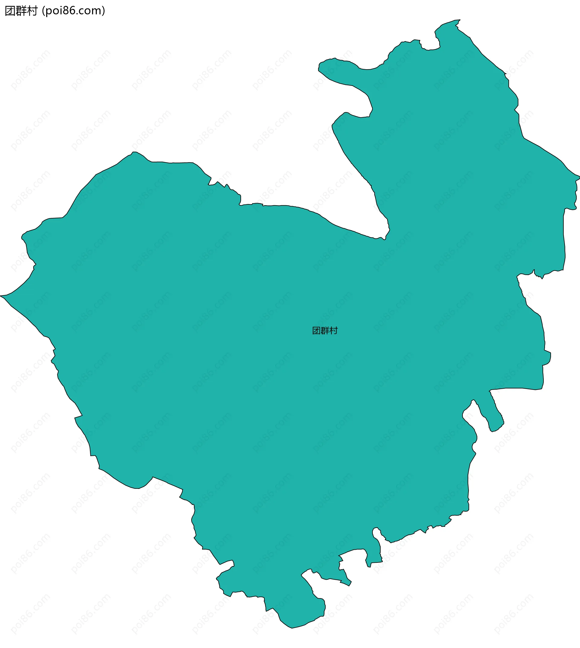 团群村边界地图