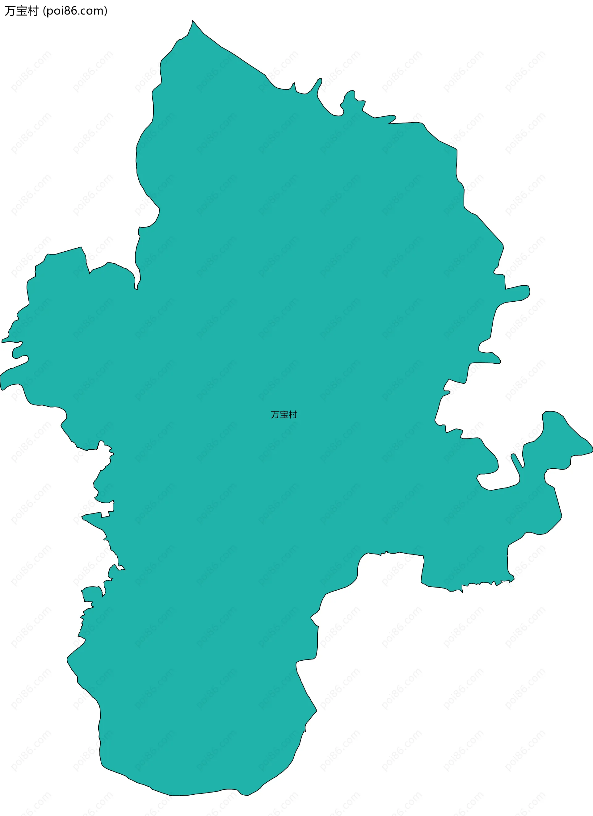 万宝村边界地图