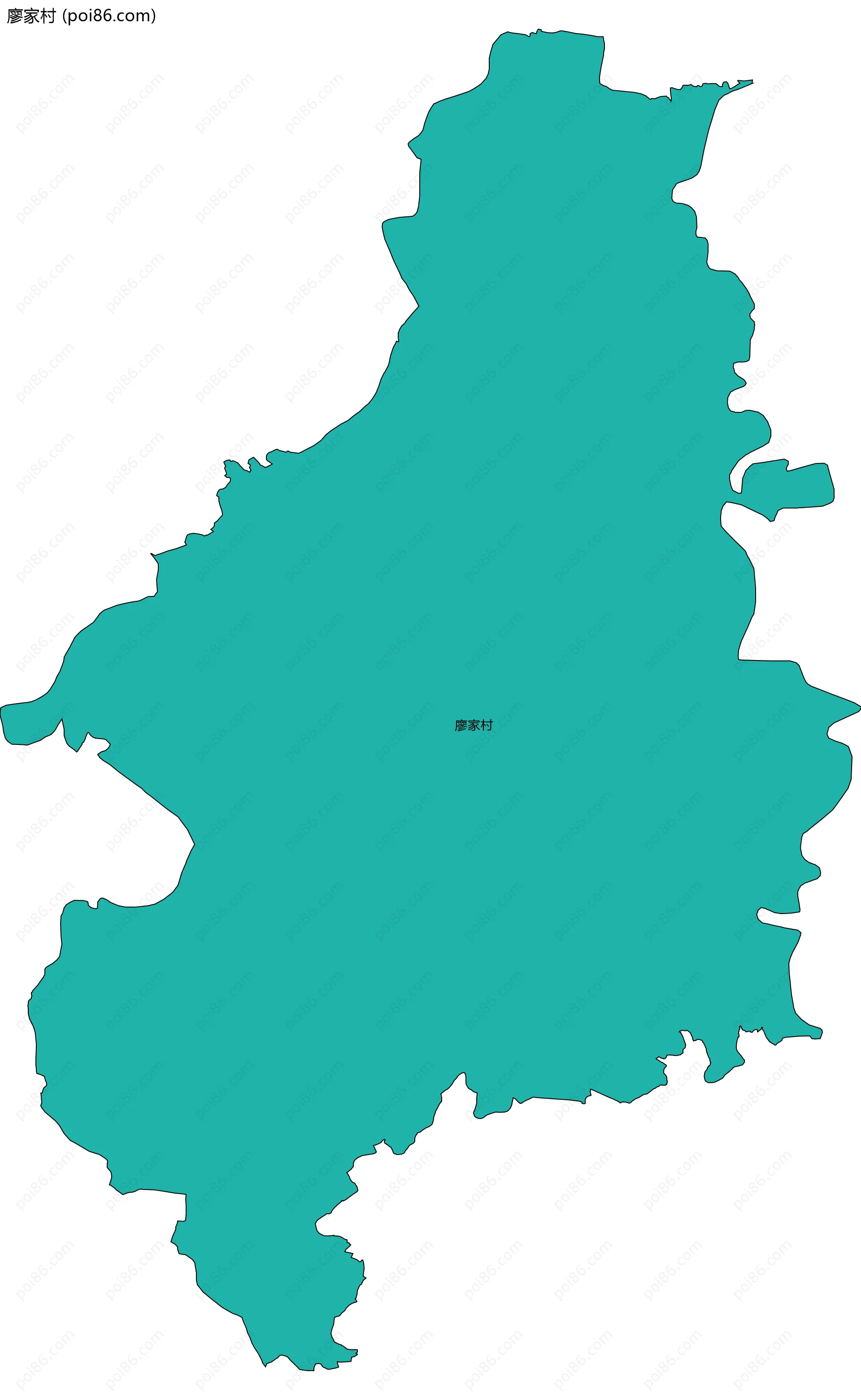 廖家村边界地图