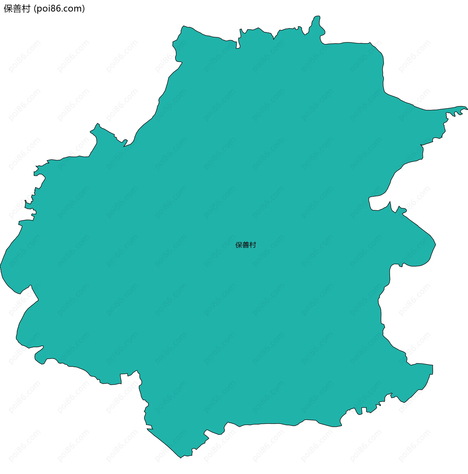保善村边界地图