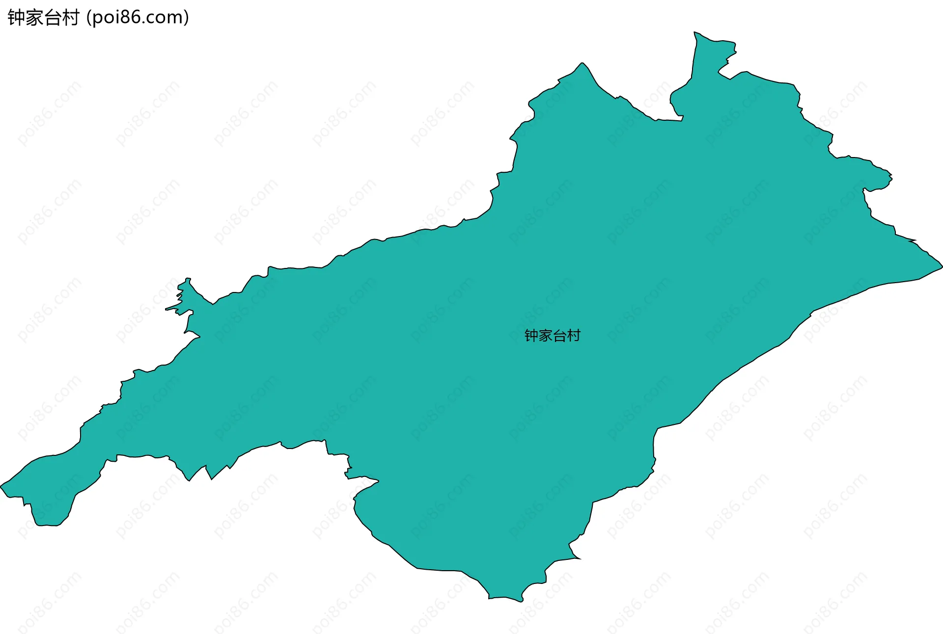 钟家台村边界地图