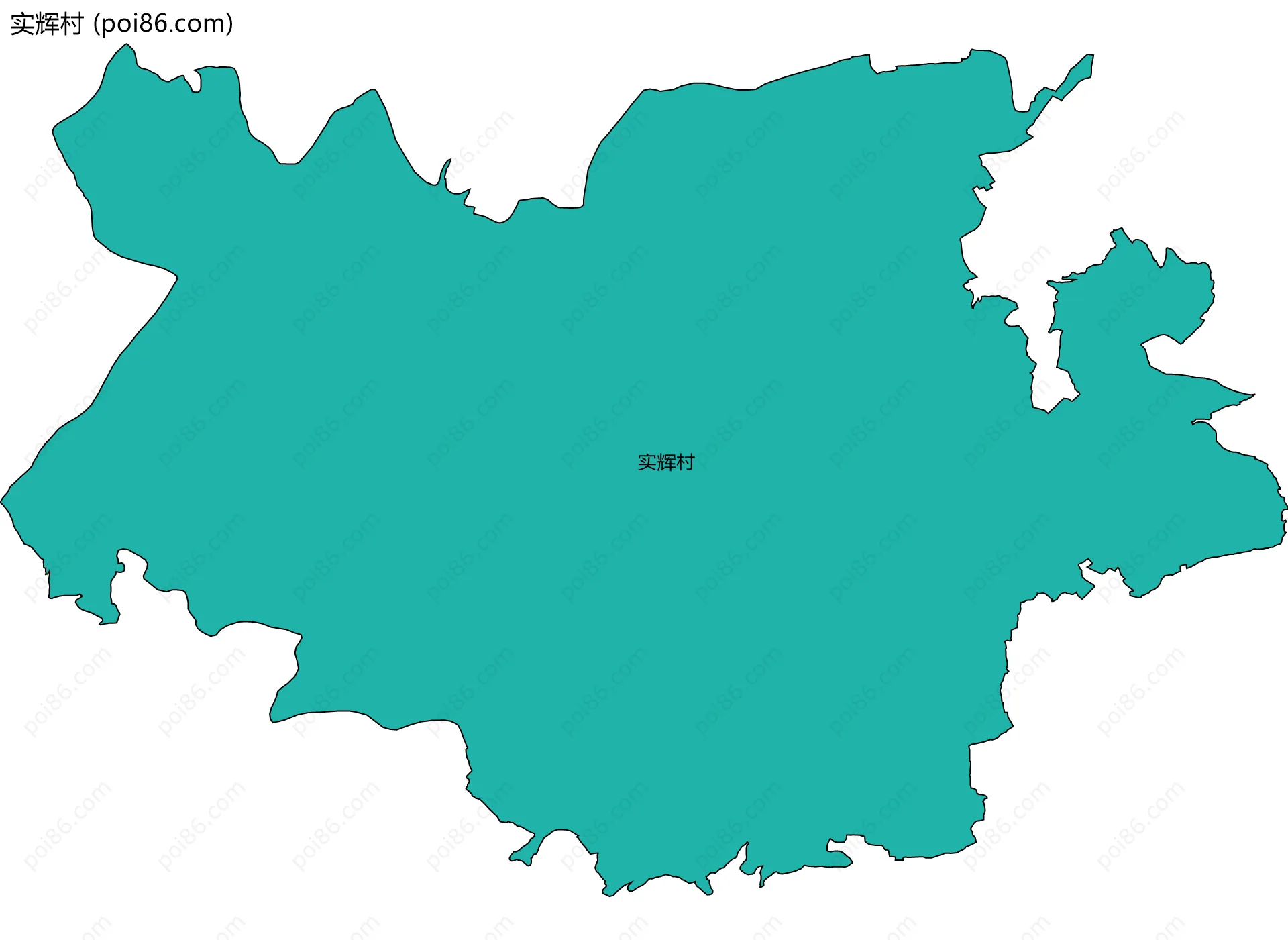 实辉村边界地图