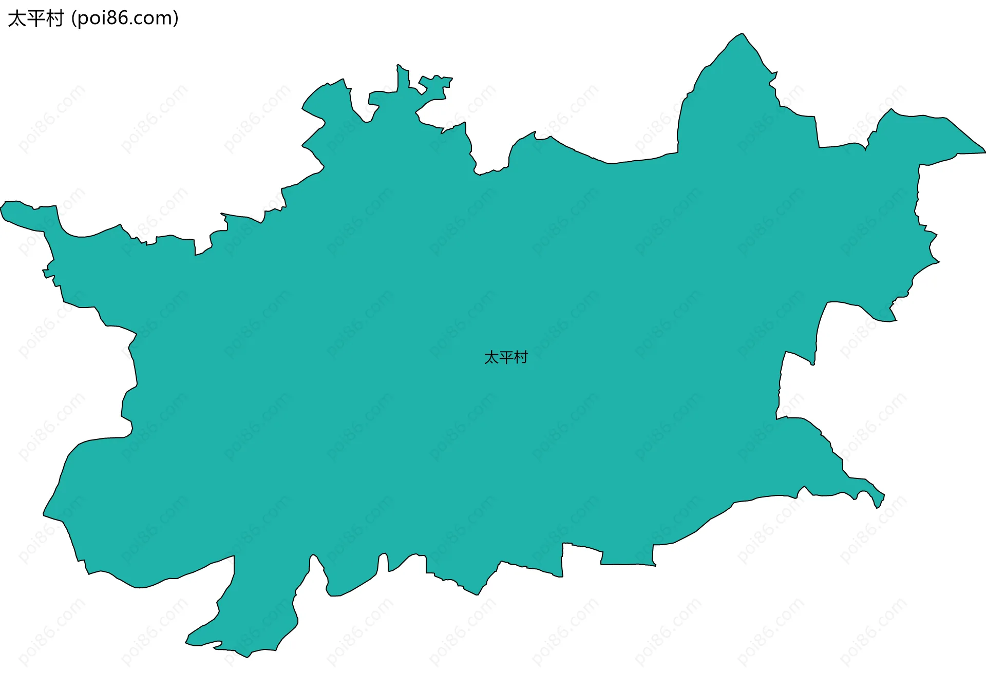 太平村边界地图