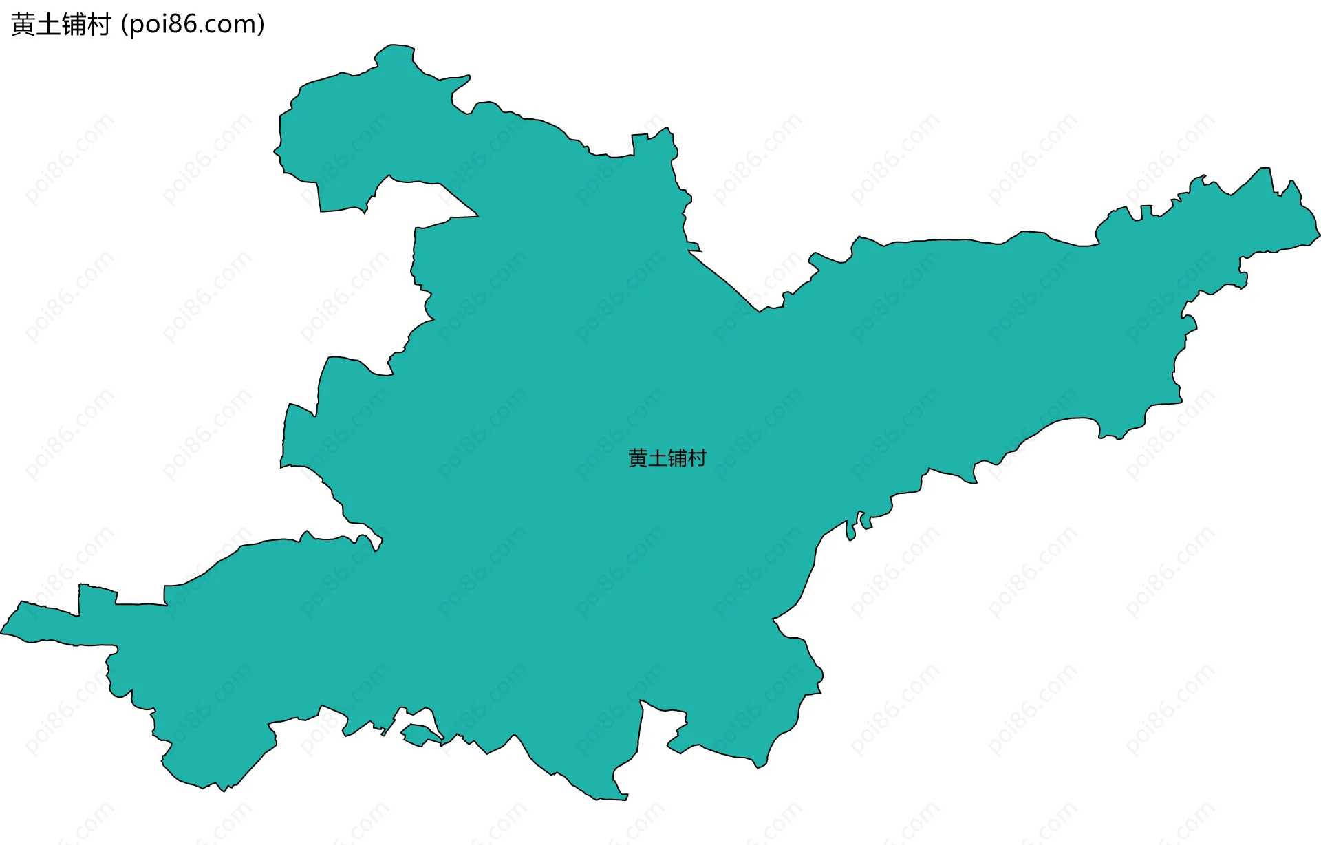 黄土铺村边界地图