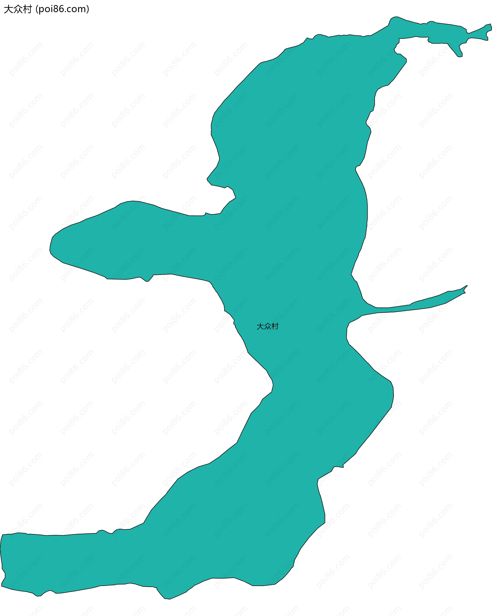 大众村边界地图